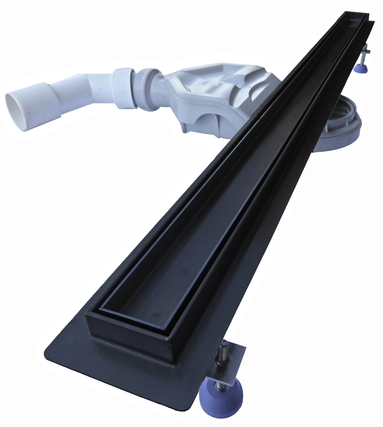 Odpływ liniowy SLIM czarny 60 cm do zabudowy pod płytkę PL