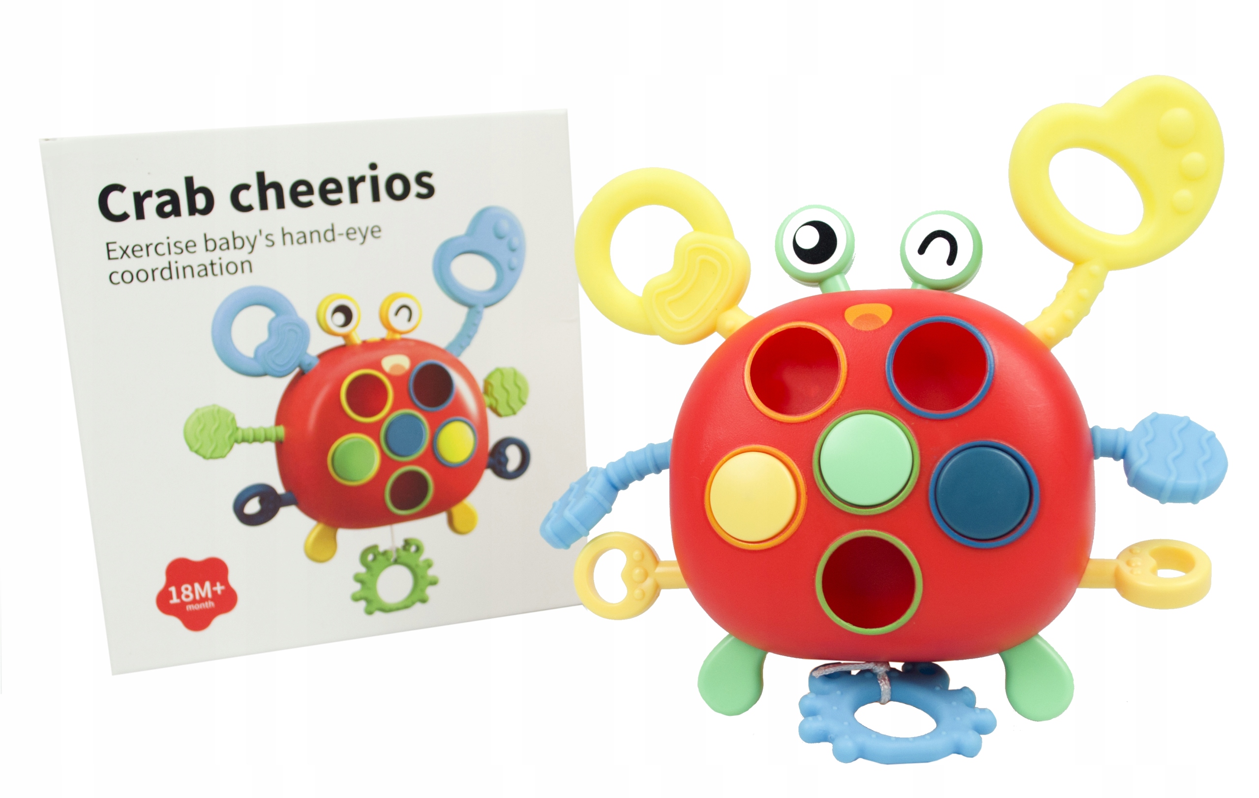 GRYZAK KRAB SENSORYCZNA ZABAWKA RUCHOME ELEMENTY