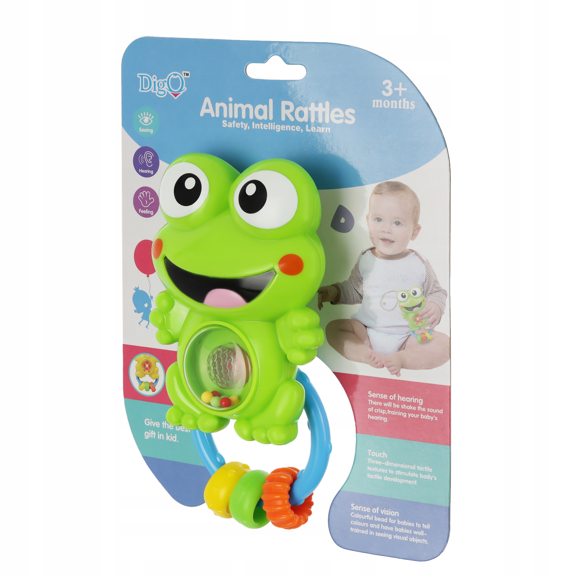 MUZYCZNA GRZECHOTKA INTERAKTYWNA ŻABKA GRYZAK ŻABA