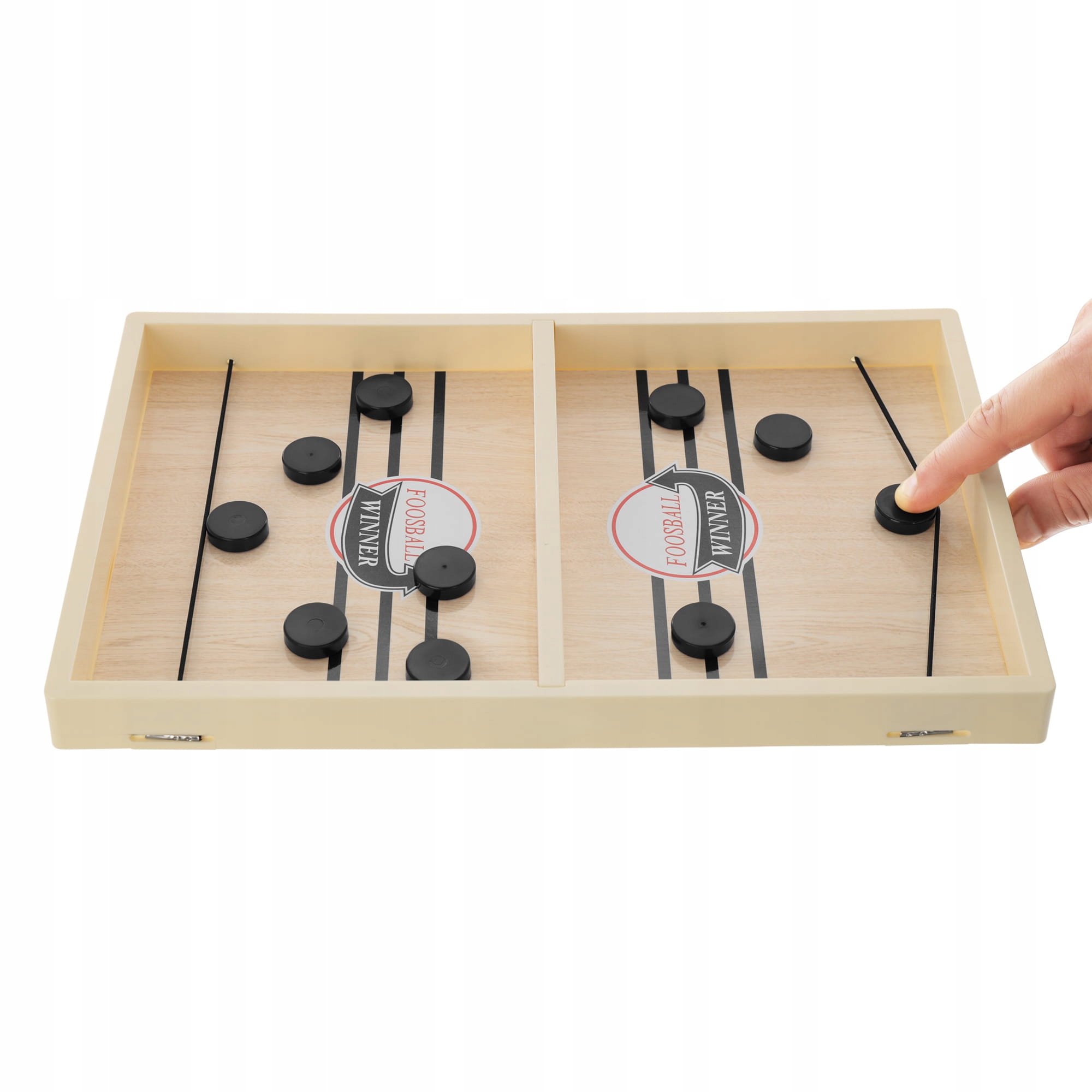 GRA ZRĘCZNOŚCIOWA GRA PIŁKARZYKI ZESTAW Z KRĄŻKAMI