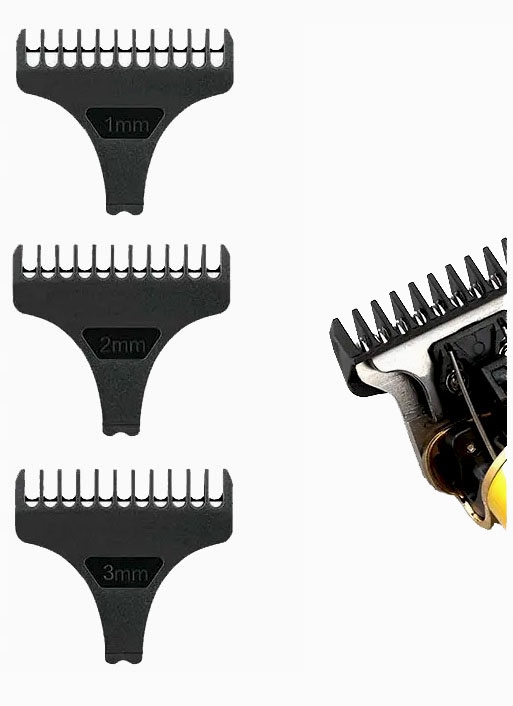 TR13 TRYMER DO STRZYŻENIA BRODY WŁOSÓW 3 NASADKI GRZEBIENIOWE GOLARKA LCD