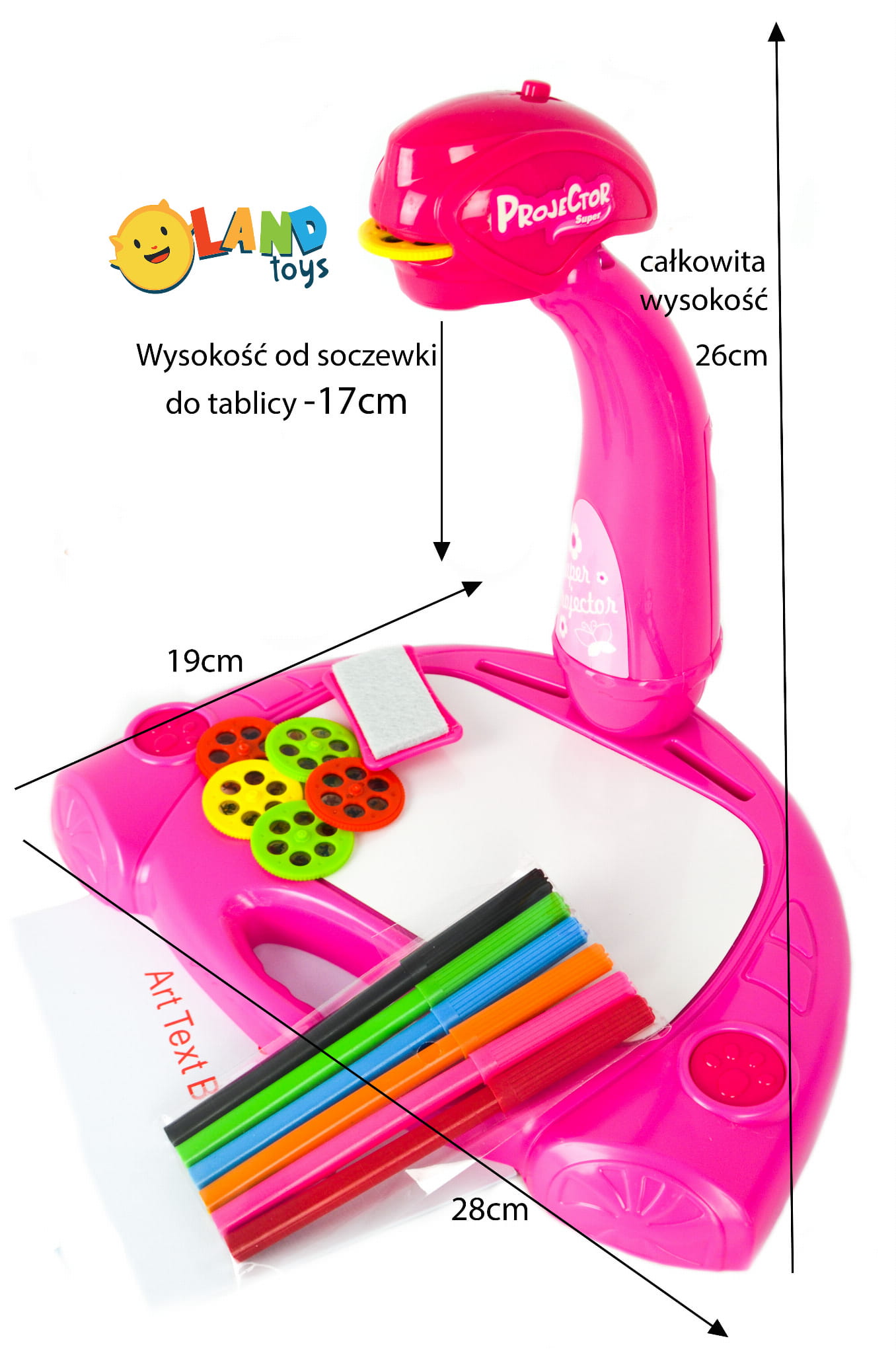 LT137 RZUTNIK Z LAMPKĄ PROJEKTOR DO NAUKI RYSOWANIA