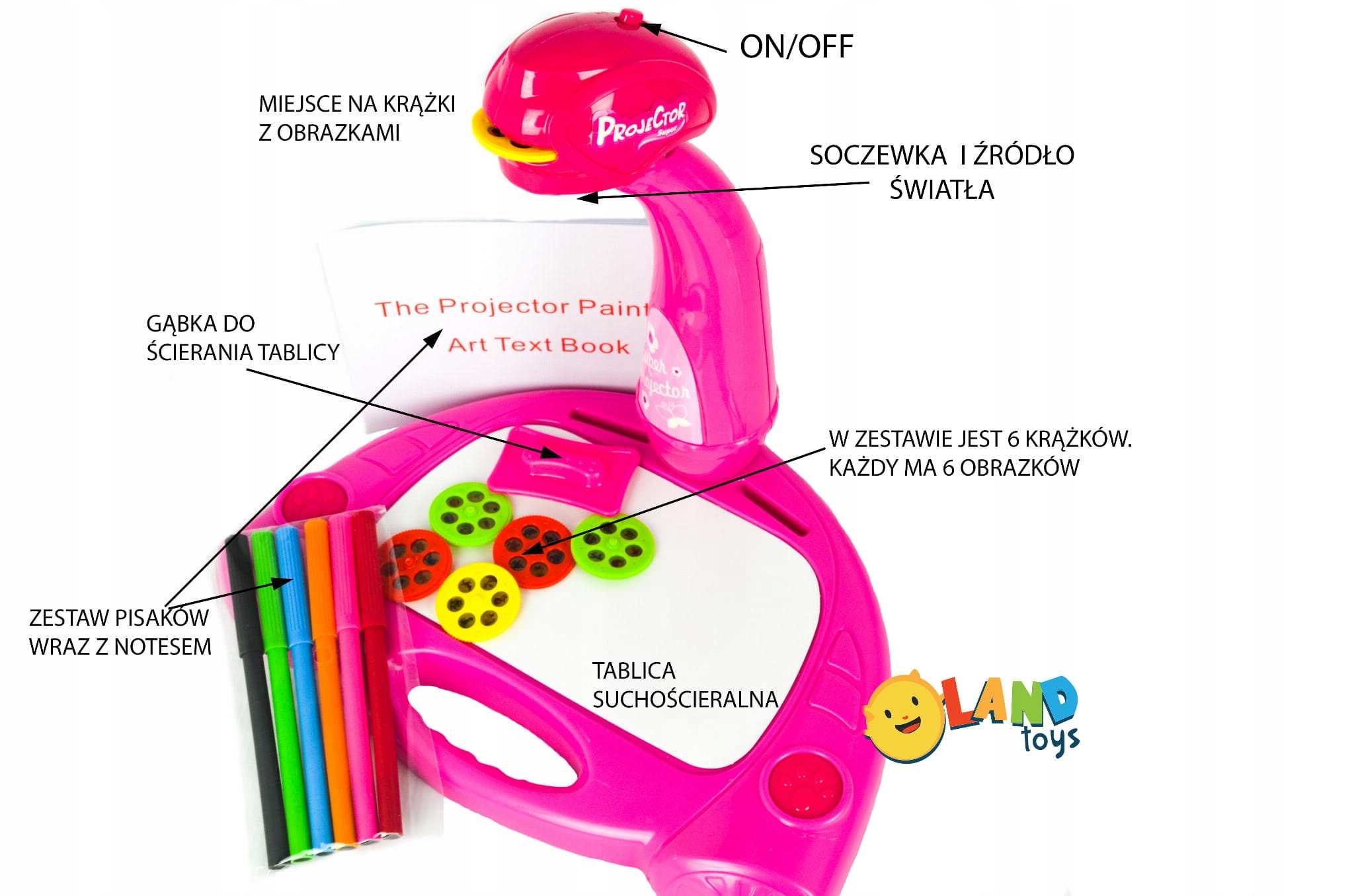 LT137 RZUTNIK Z LAMPKĄ PROJEKTOR DO NAUKI RYSOWANIA