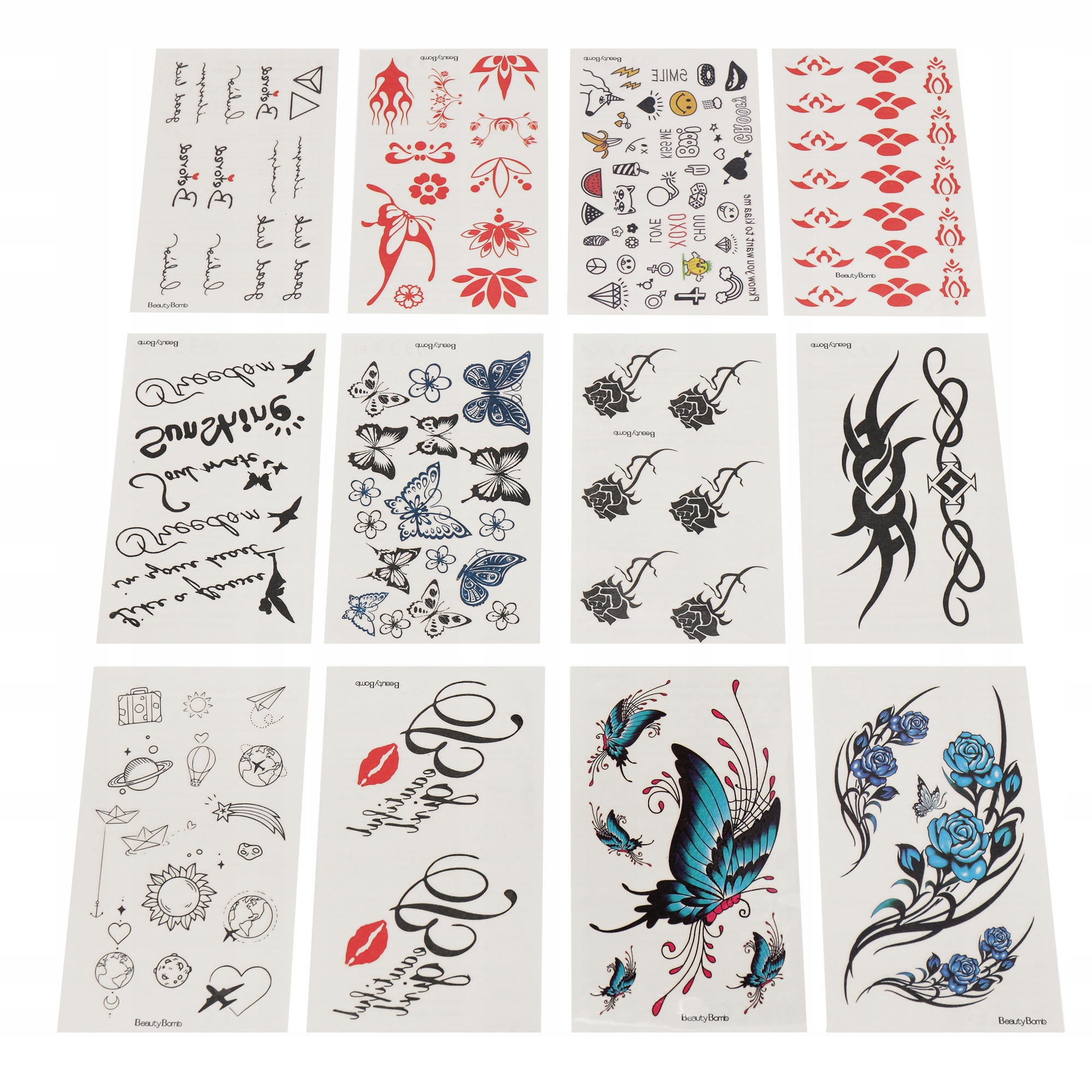 LT394 ZESTAW DO ROBIENIA TATUAŻY ZMYWALNE TATUAŻE