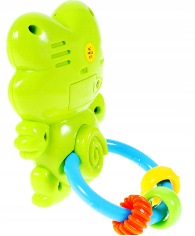 MUZYCZNA GRZECHOTKA INTERAKTYWNA ŻABKA GRYZAK ŻABA