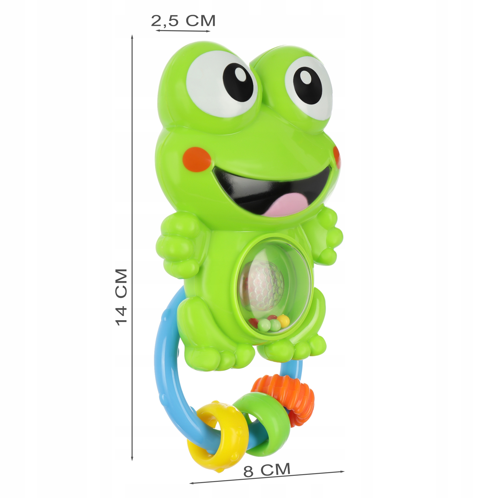 MUZYCZNA GRZECHOTKA INTERAKTYWNA ŻABKA GRYZAK ŻABA