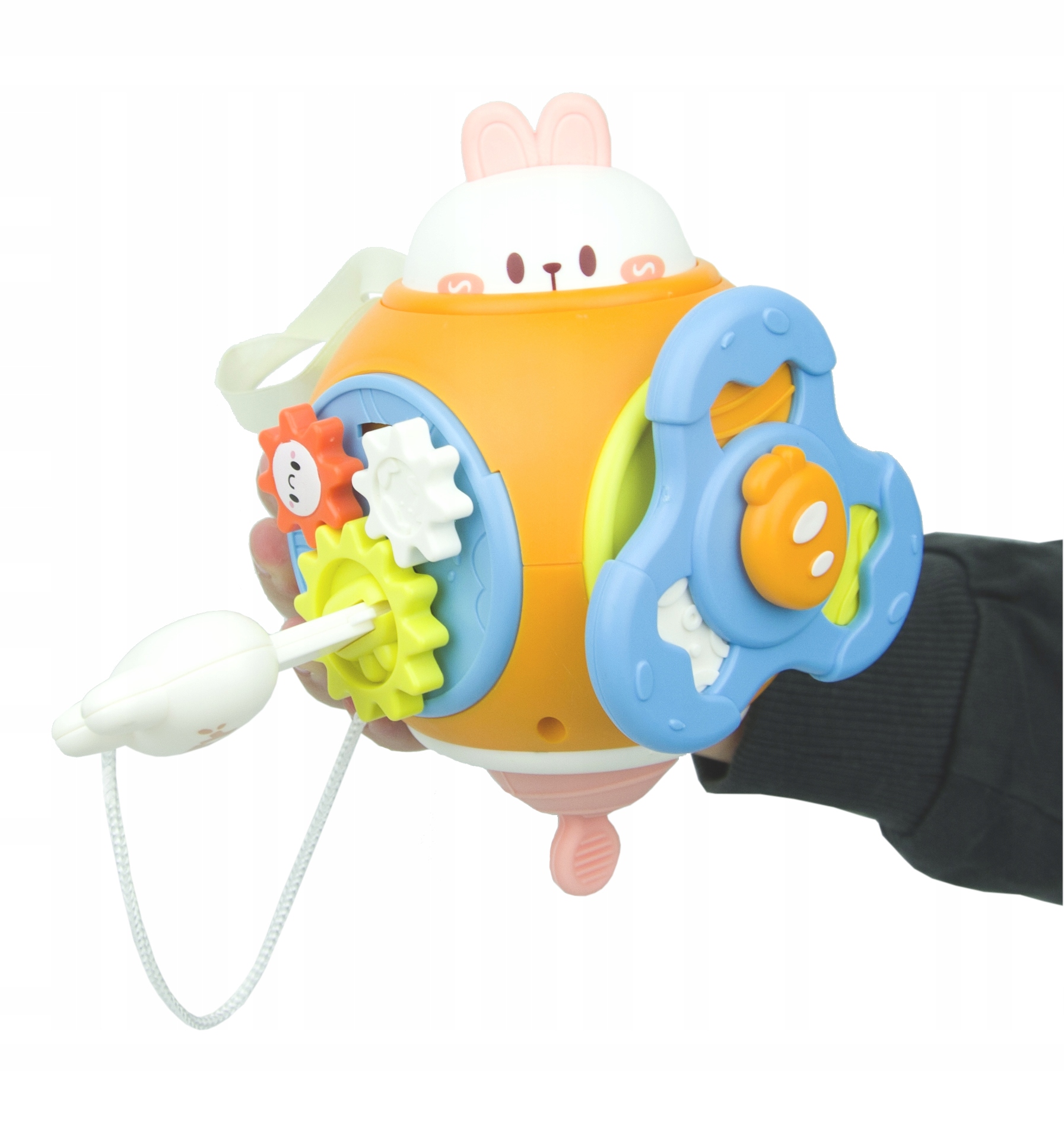 PIŁKA AKTYWNOŚCI INTERAKTYWNA ZABAWKA SENSORYCZNA 6w1 WIELOFUNKCYJNA PIŁKA