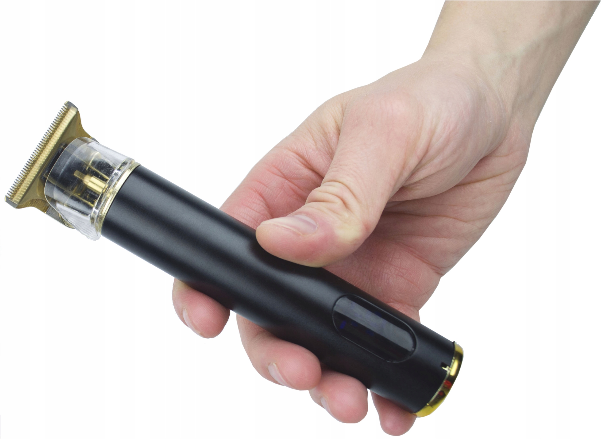 TR13 TRYMER DO STRZYŻENIA BRODY WŁOSÓW 3 NASADKI GRZEBIENIOWE GOLARKA LCD