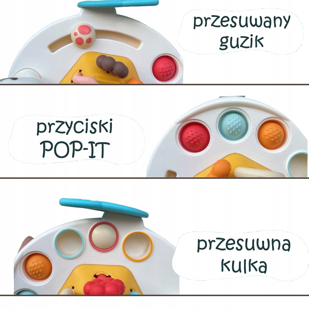 ZABAWKA SENSORYCZNA ŁABĘDŹ GRYZAK DLA NIEMOWLĄT 5W1 ZABAWKA MONTESSORI