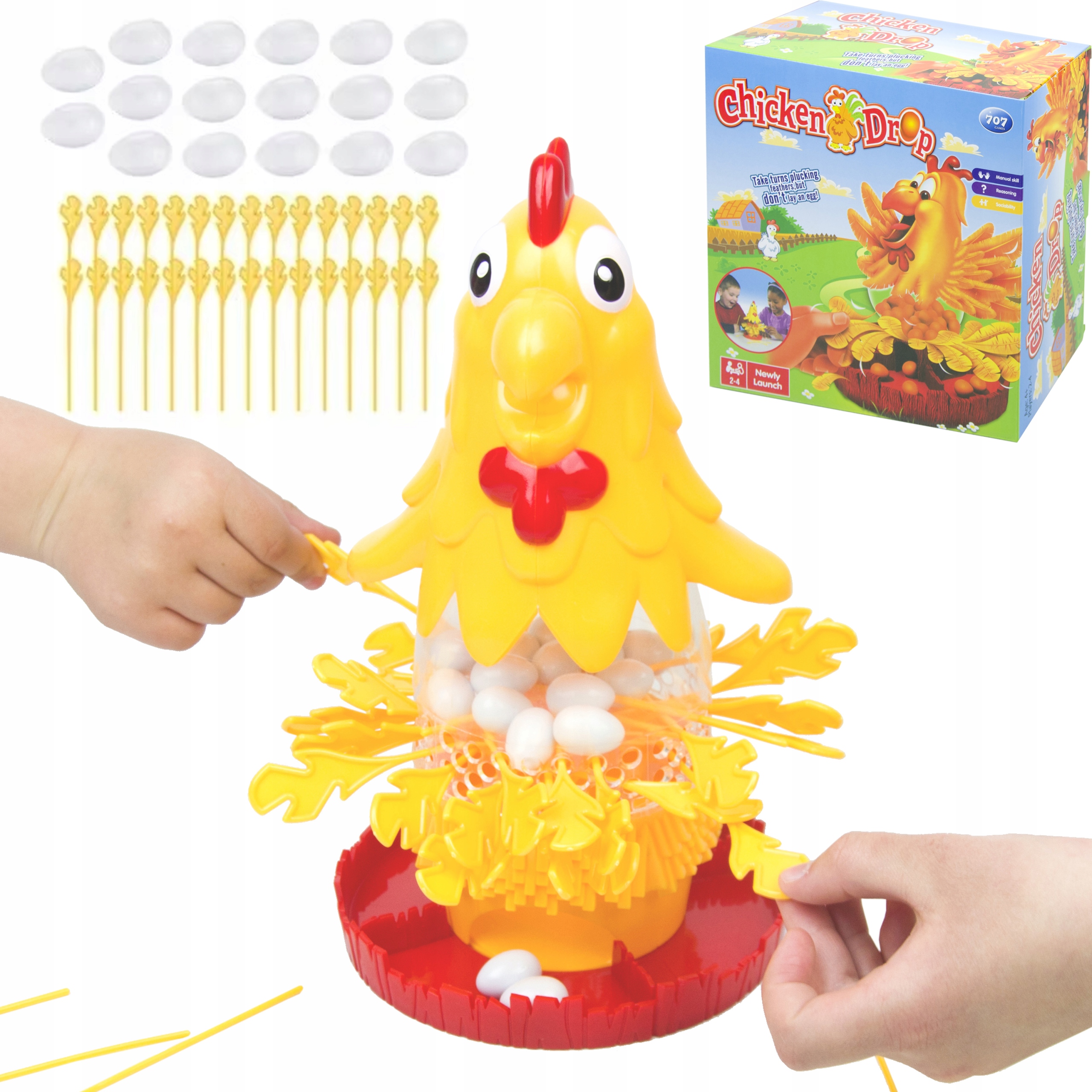 LT551 GRA ZRĘCZNOŚCIOWA OSKUB KURCZAKA GRA KURCZAK DLA DZIECI I DOROSŁYCH