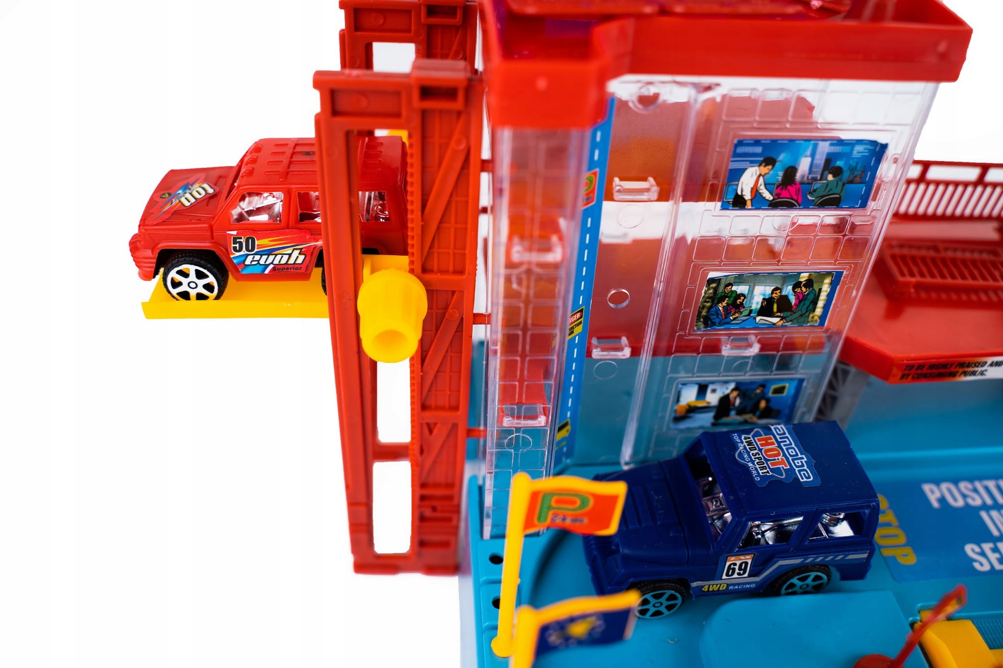 PARKING PIĘTROWY 4 AUTA HELIKOPTER LĄDOWISKO KANAŁ