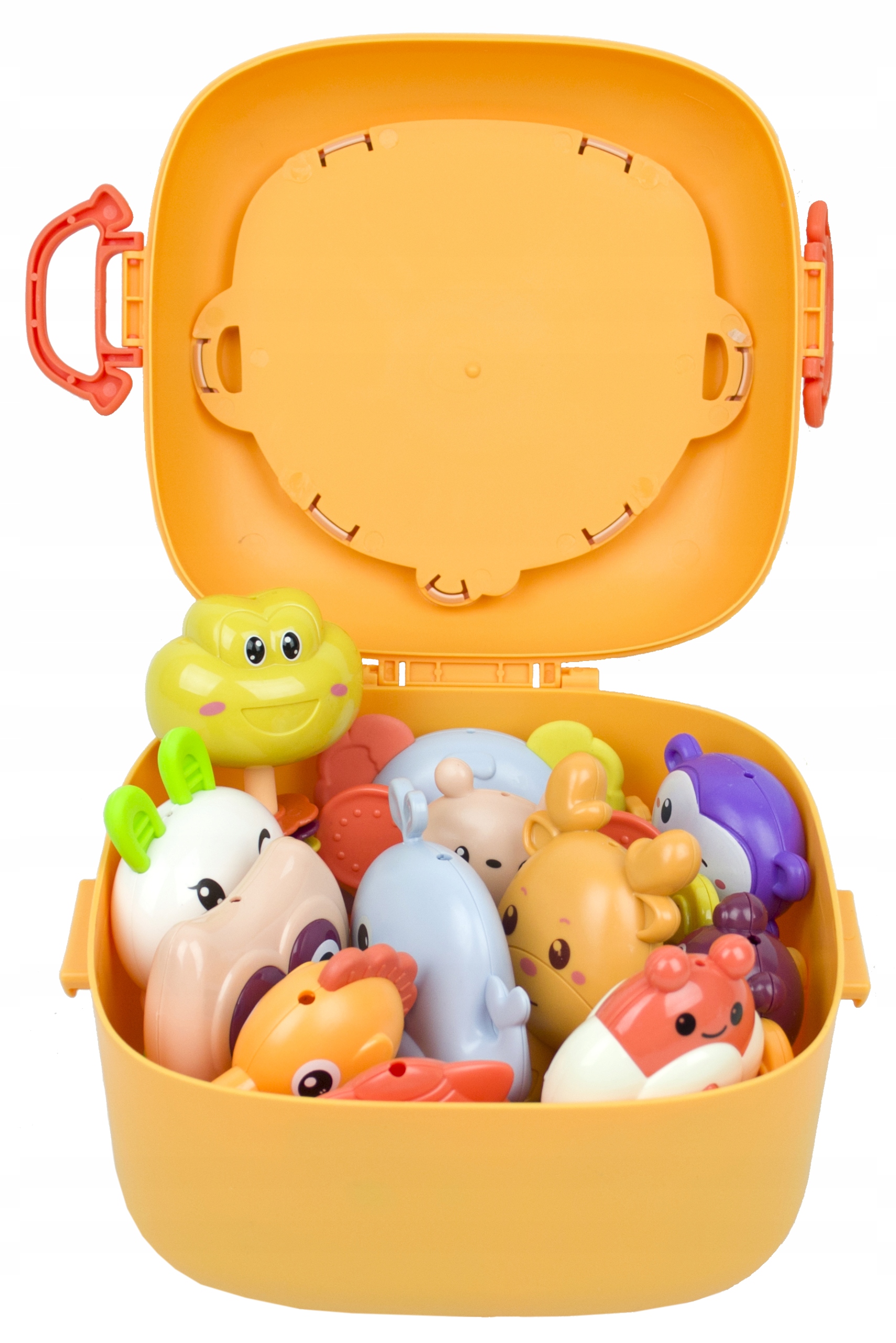 GRZECHOTKI I GRYZAKI ZWIERZĄTKA ZESTAW DLA NIEMOWLĄT 12 SZTUK W PUDEŁKU