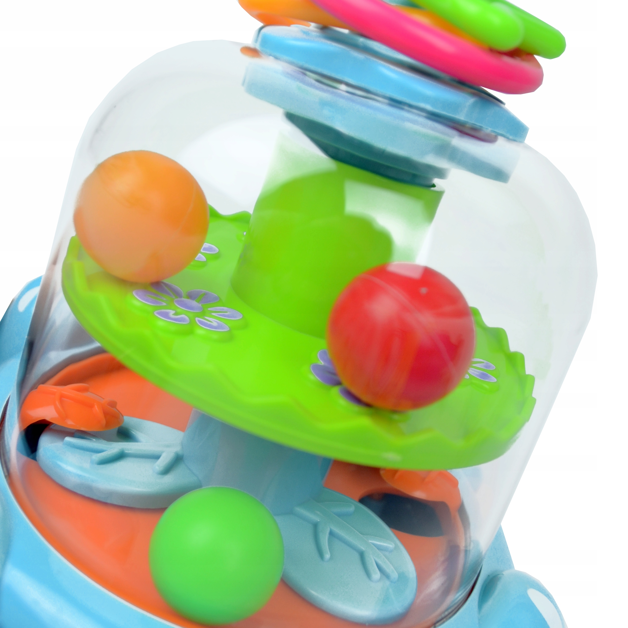 INTERAKTYWNY BĄCZEK HIPCIO Z PIŁECZKAMI KULKI BĄK KARUZELA PIŁEK GRZECHOTKI