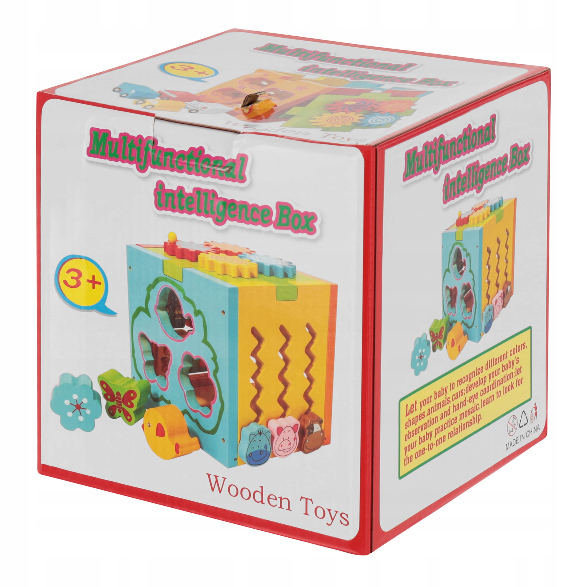 LT330 KOSTKA SENSORYCZNA EDUKACYJNA SORTER 5 PŁASZCZYZN