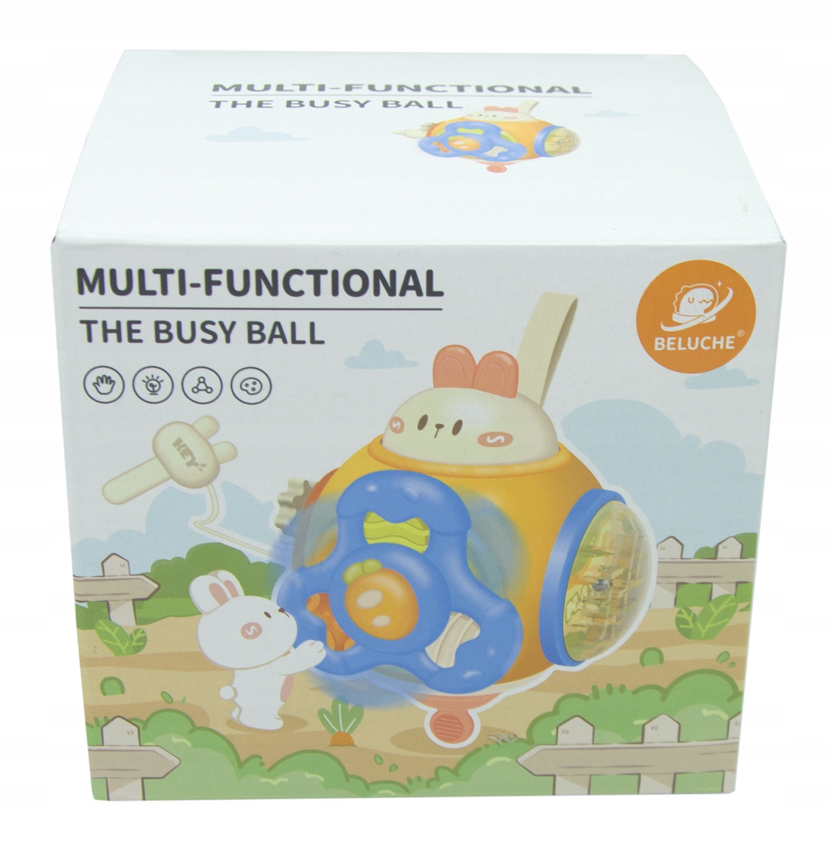 PIŁKA AKTYWNOŚCI INTERAKTYWNA ZABAWKA SENSORYCZNA 6w1 WIELOFUNKCYJNA PIŁKA