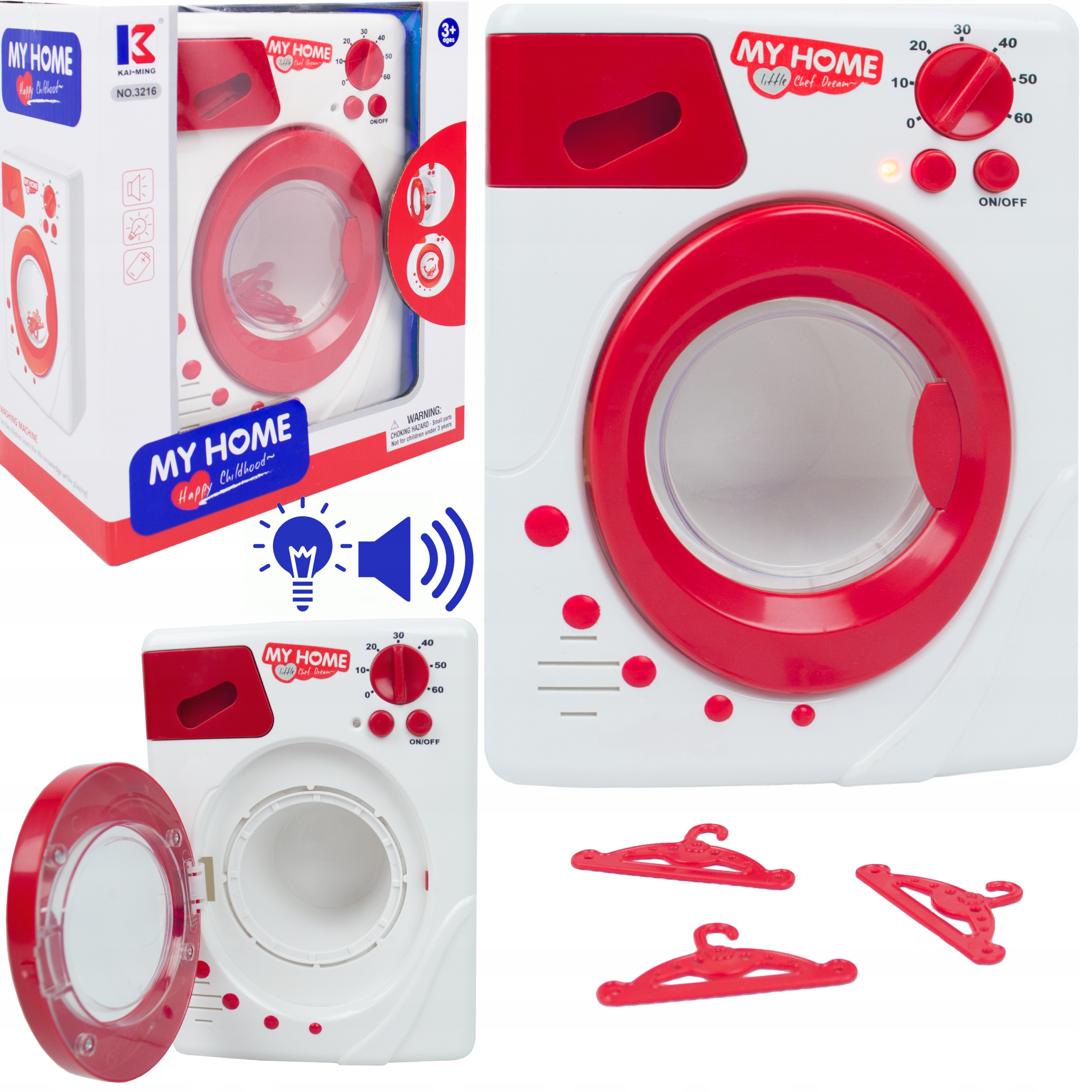 ZABAWKOWA PRALKA DLA DZIECI INTERAKTYWNA PRALKA AUTOMAT DZIAŁA NA BATERIE
