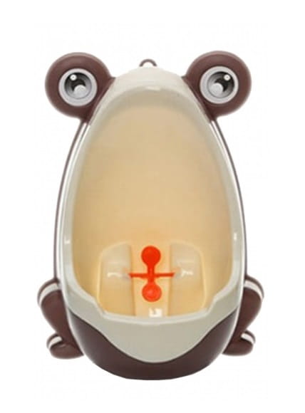 PISUAR ŻABKA BRĄZOWA ŻABA MOCOWANY NA PRZYSSAWKI DO ŚCIANY DO WC