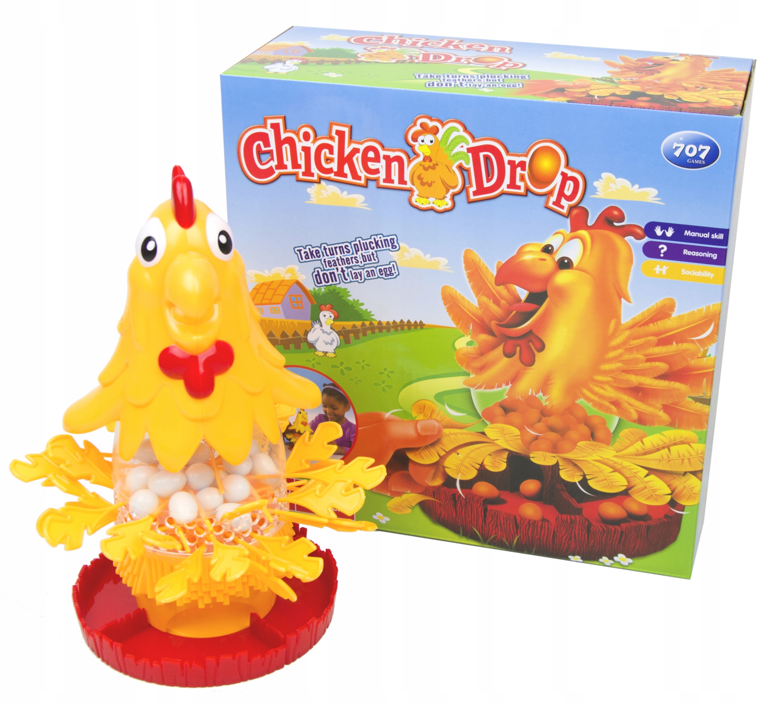 LT551 GRA ZRĘCZNOŚCIOWA OSKUB KURCZAKA GRA KURCZAK DLA DZIECI I DOROSŁYCH