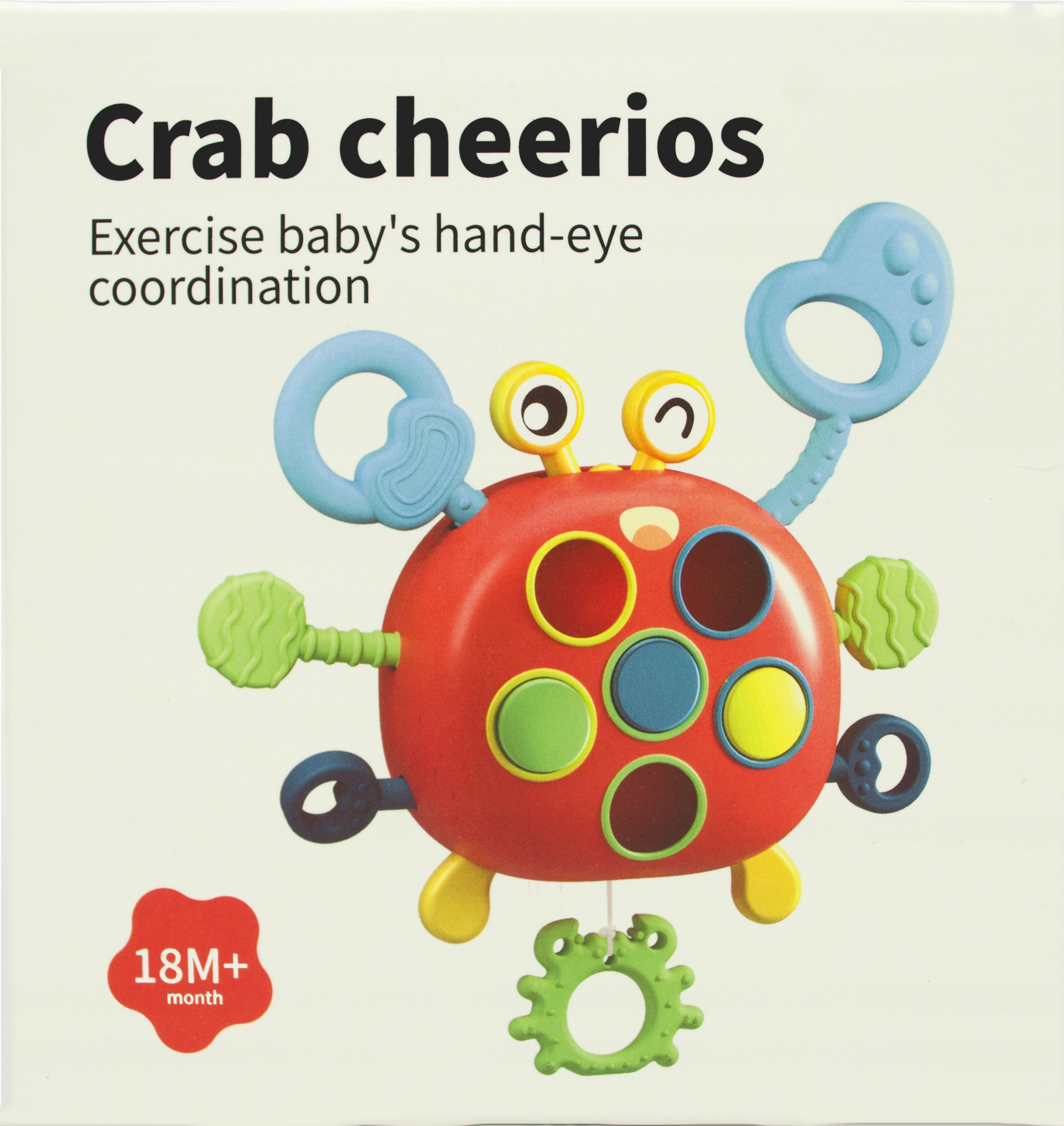 GRYZAK KRAB SENSORYCZNA ZABAWKA RUCHOME ELEMENTY