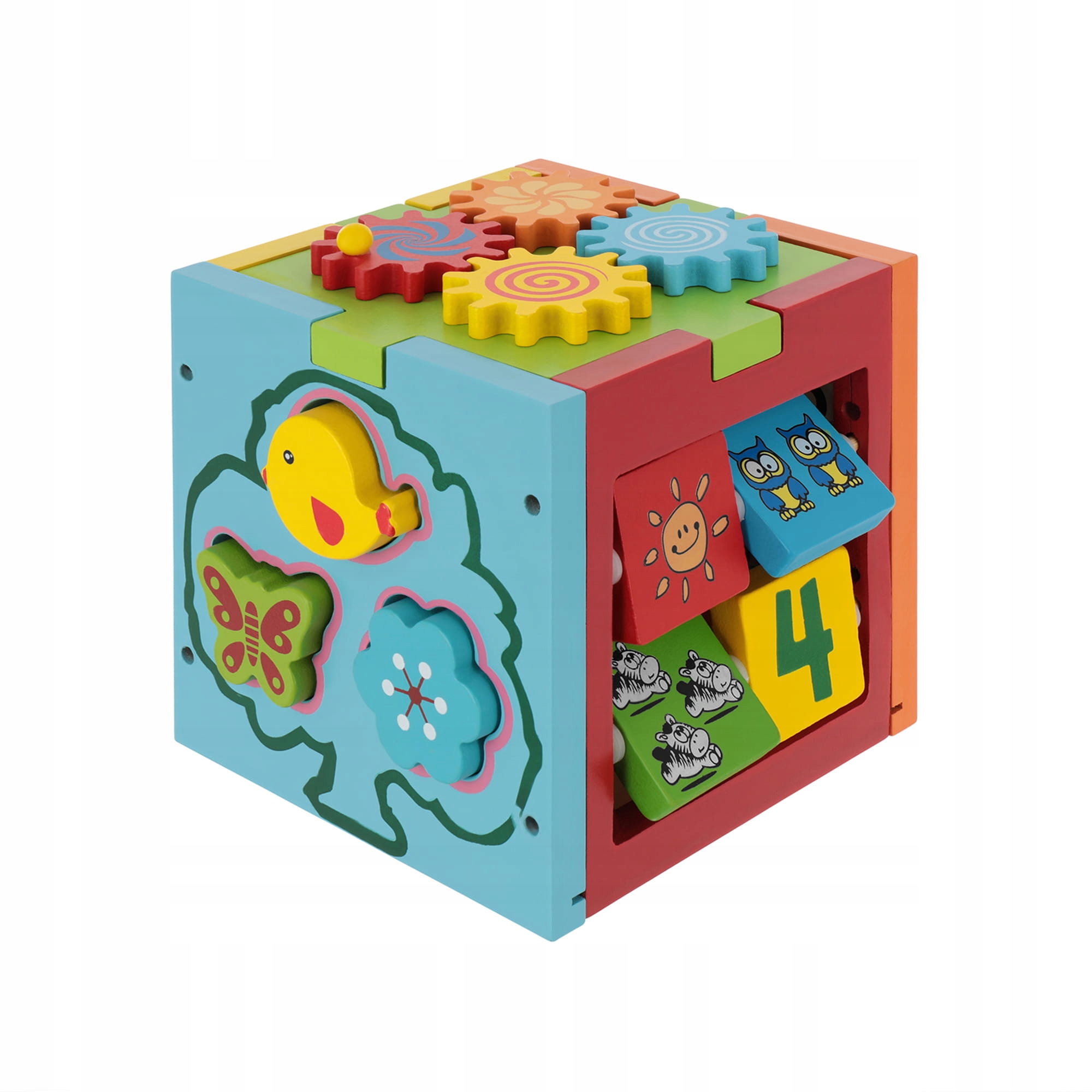 LT330 KOSTKA SENSORYCZNA EDUKACYJNA SORTER 5 PŁASZCZYZN