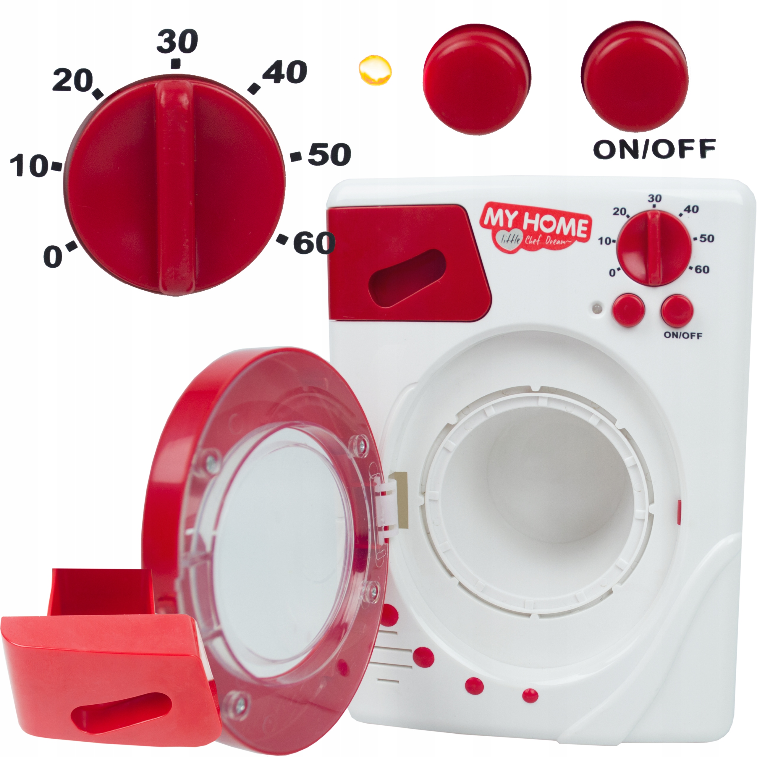 LT78 PRALKA DLA DZIECI ZABAWKOWY AUTOMAT DZIAŁA NA BATERIE