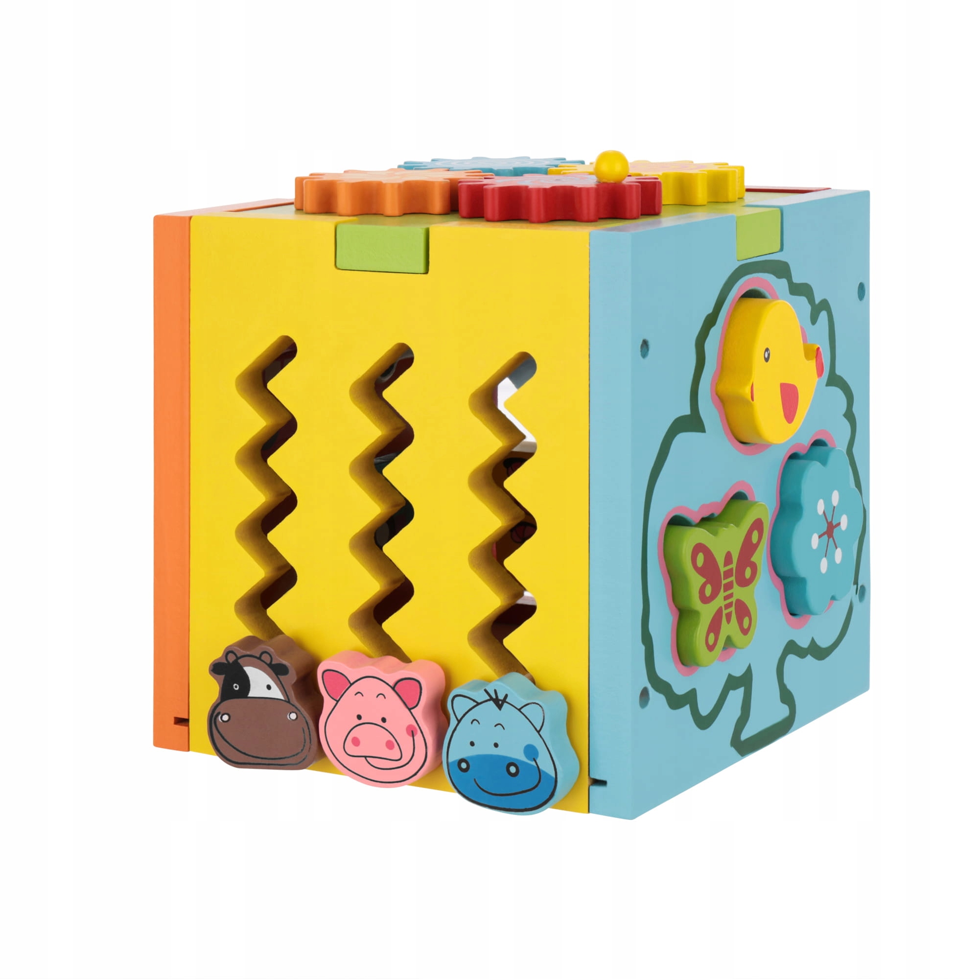 LT330 KOSTKA SENSORYCZNA EDUKACYJNA SORTER 5 PŁASZCZYZN