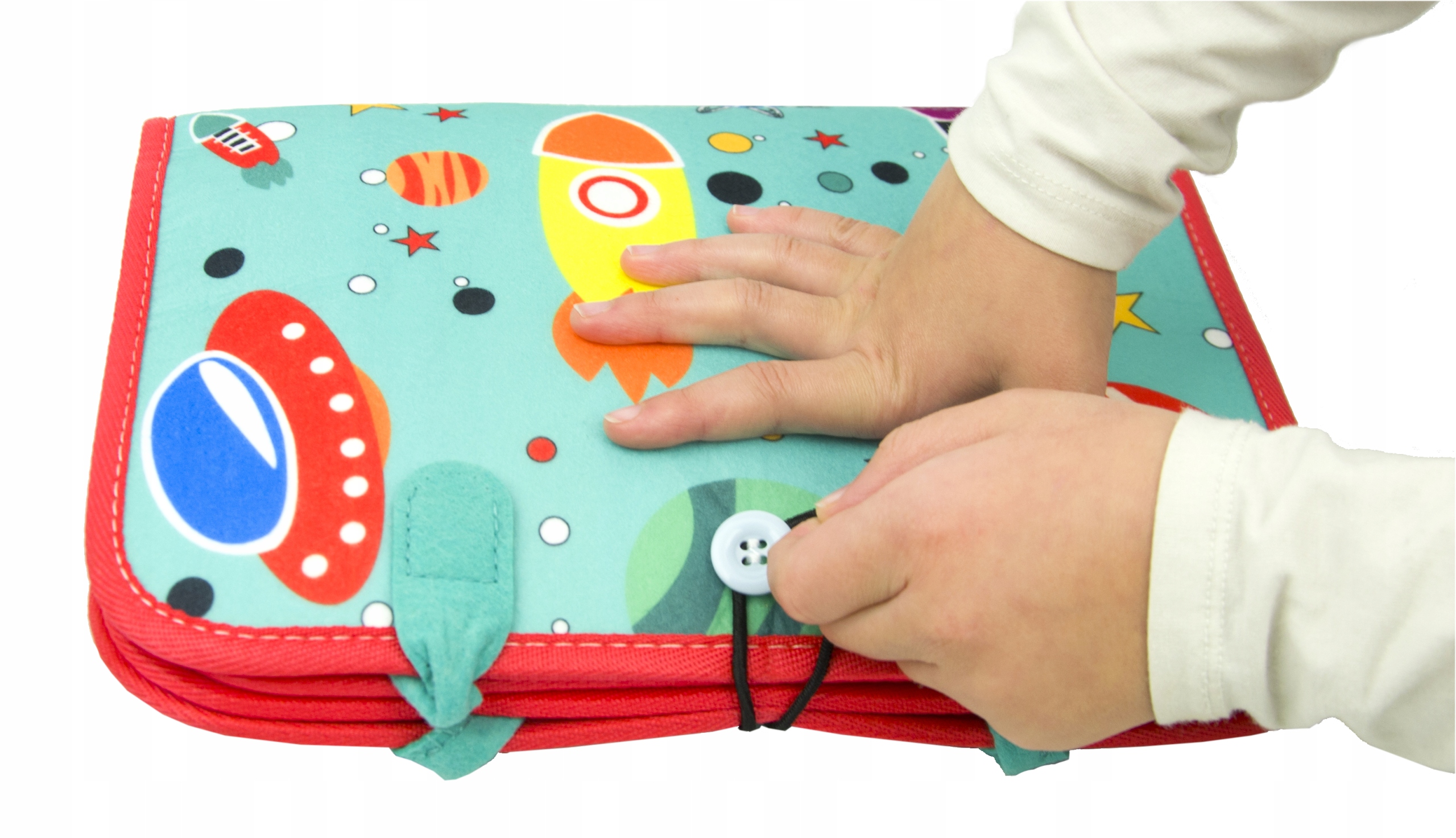 TABLICA SENSORYCZNA KOSMOS MONTESSORI MANIPULACYJNA UNIWERSALNA KSIĄŻKA 3D