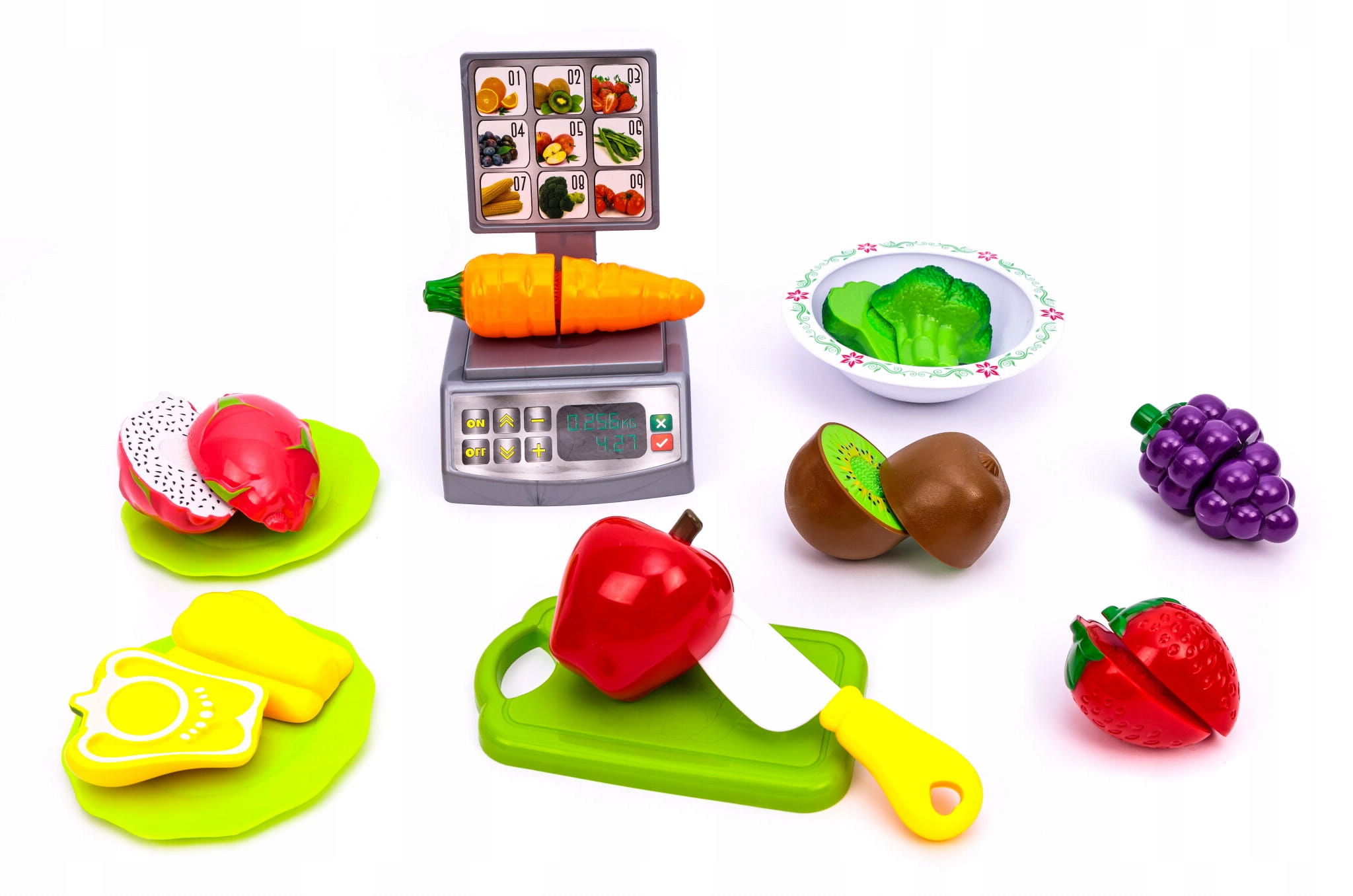 WARZYWA I OWOCE DO KROJENIA NA RZEPY W KOSZYKU