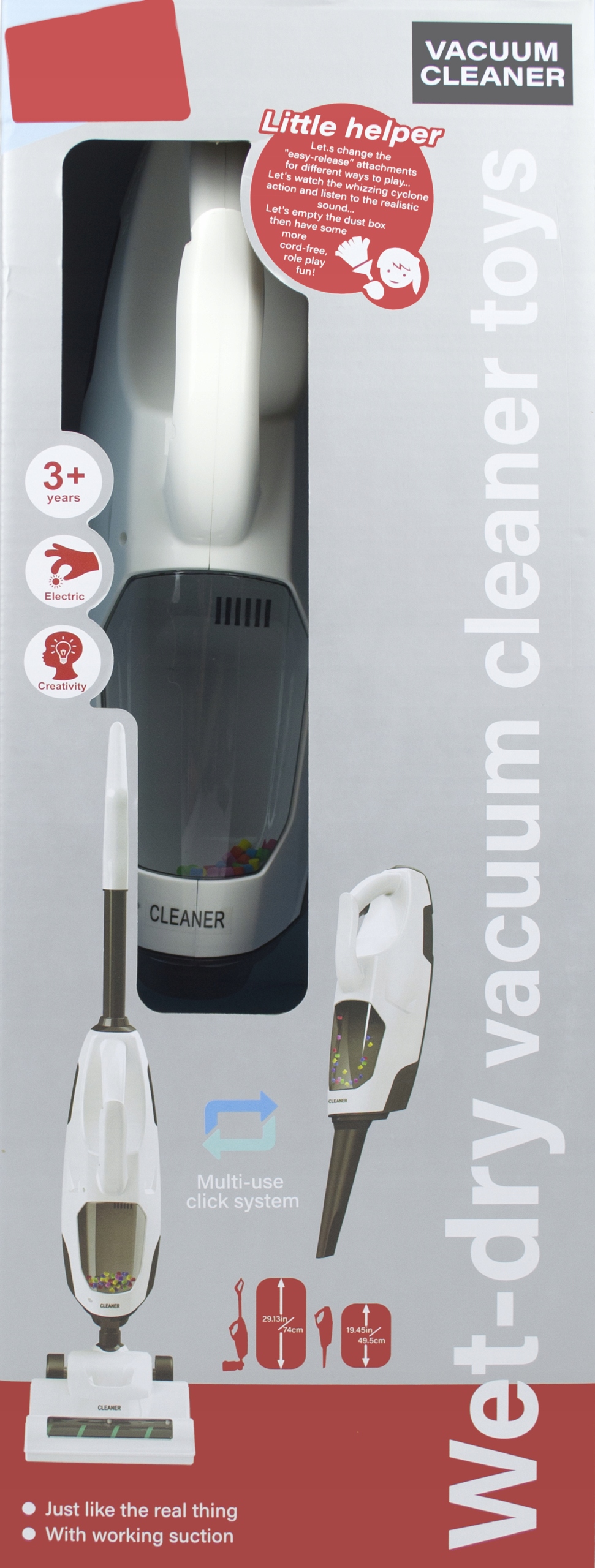 ODKURZACZ 2w1 DLA DZIECI BEZPRZEWODOWY Z FUNKCJĄ SSANIA PIONOWY RĘCZNY