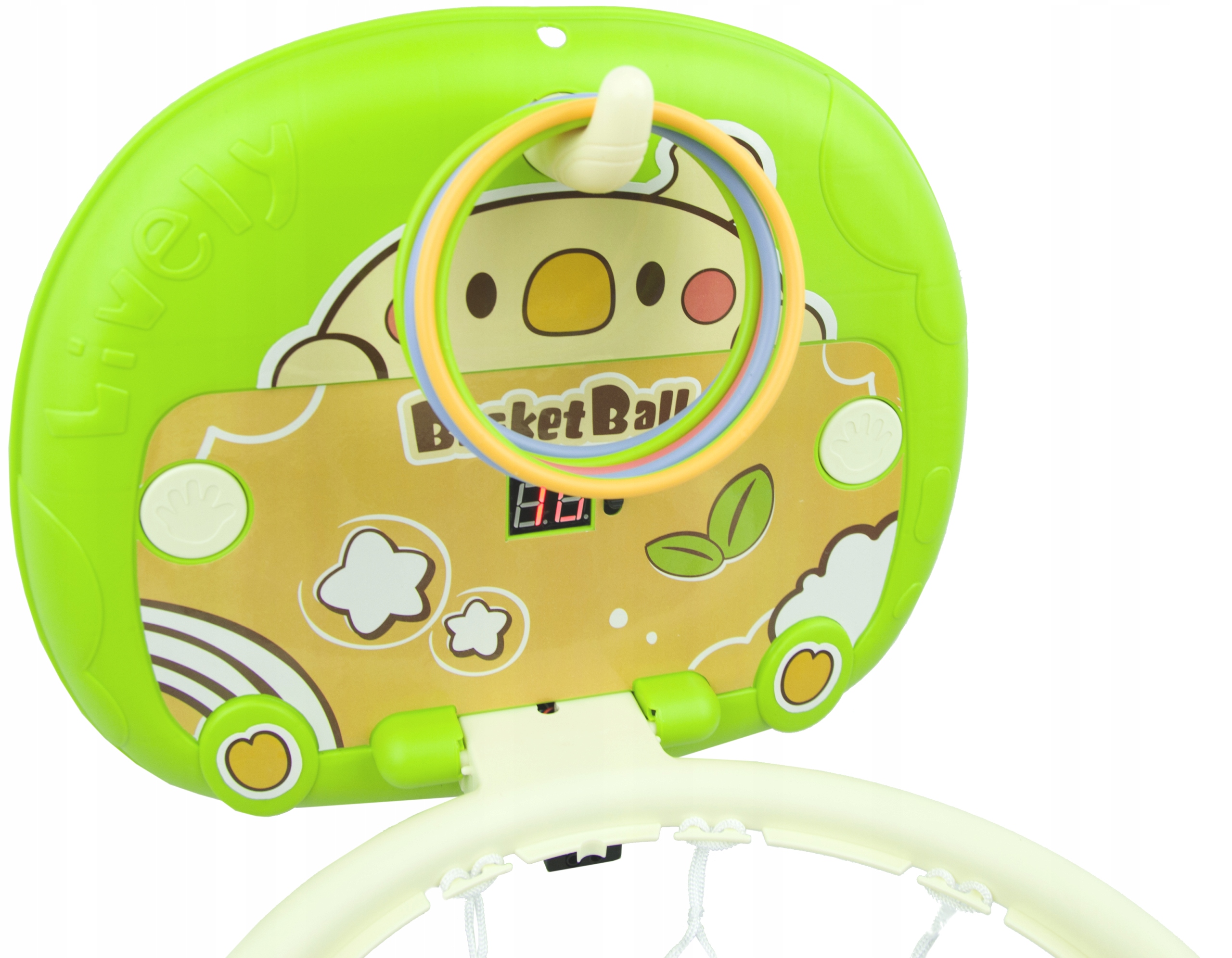 MINI KOSZYKÓWKA OBRĘCZ DO KOSZYKÓWKI PIŁKA POMPKA WYŚWIETLACZ Z LICZNIKIEM