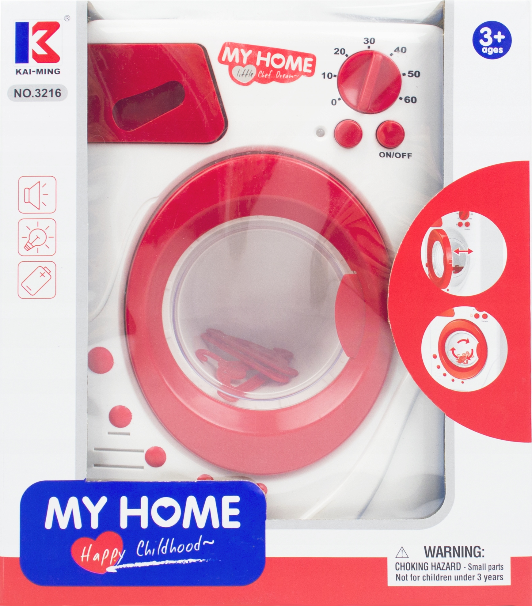 ZABAWKOWA PRALKA DLA DZIECI INTERAKTYWNA PRALKA AUTOMAT DZIAŁA NA BATERIE