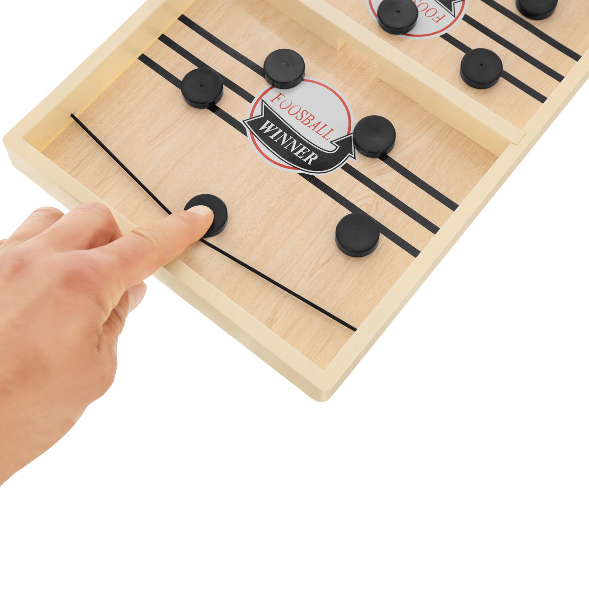 GRA ZRĘCZNOŚCIOWA GRA PIŁKARZYKI ZESTAW Z KRĄŻKAMI