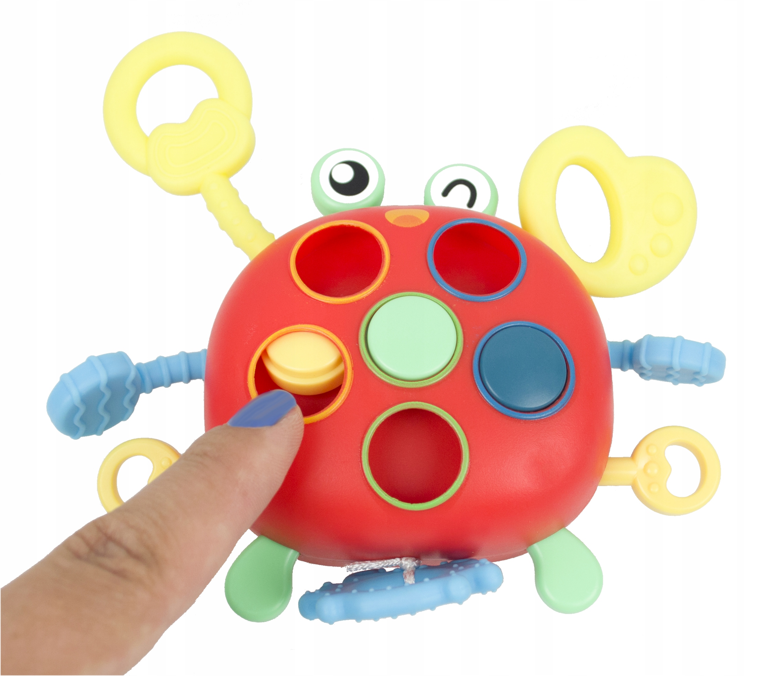 GRYZAK KRAB SENSORYCZNA ZABAWKA RUCHOME ELEMENTY