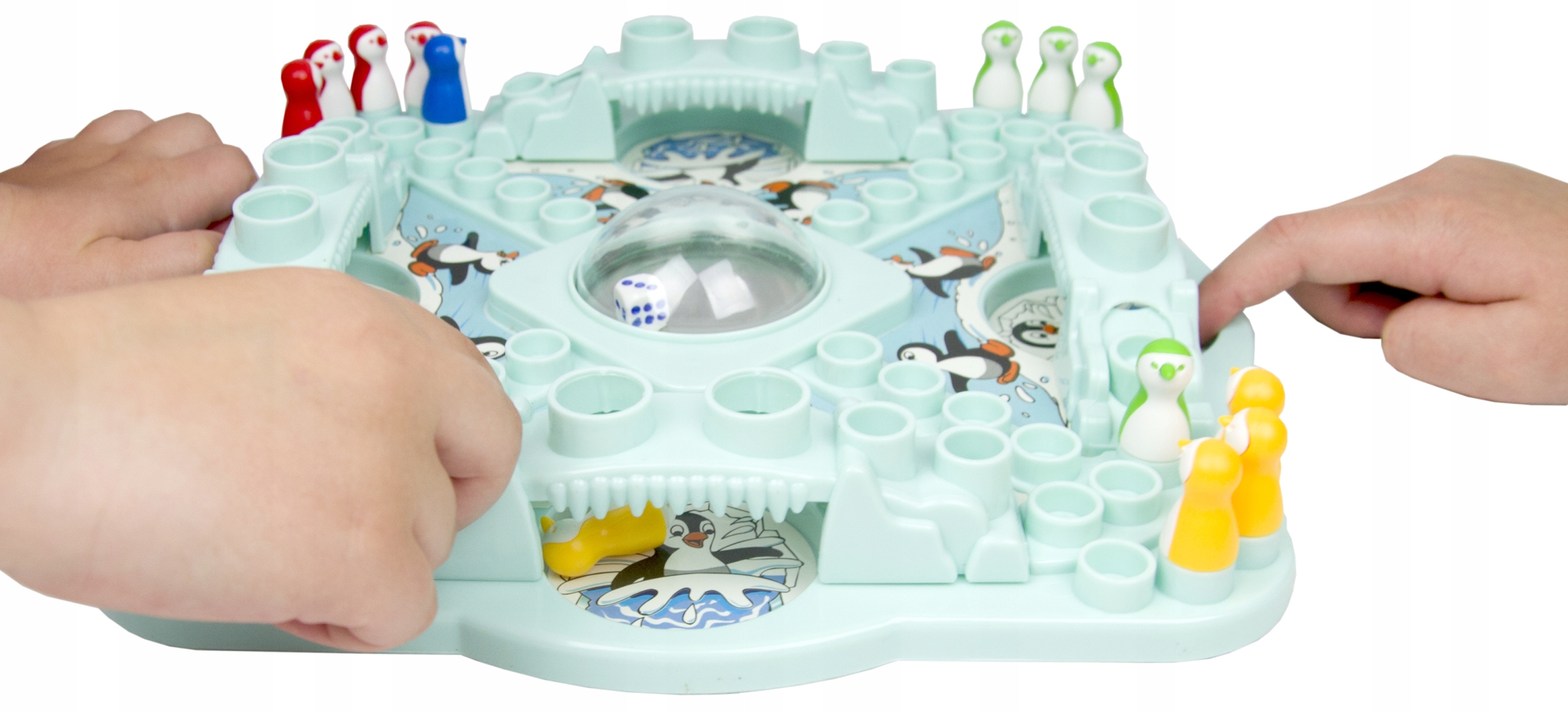 Gra Planszowa Gra Rodzinna Gra Imprezowa Wyścigi Pingwinów Chińczyk