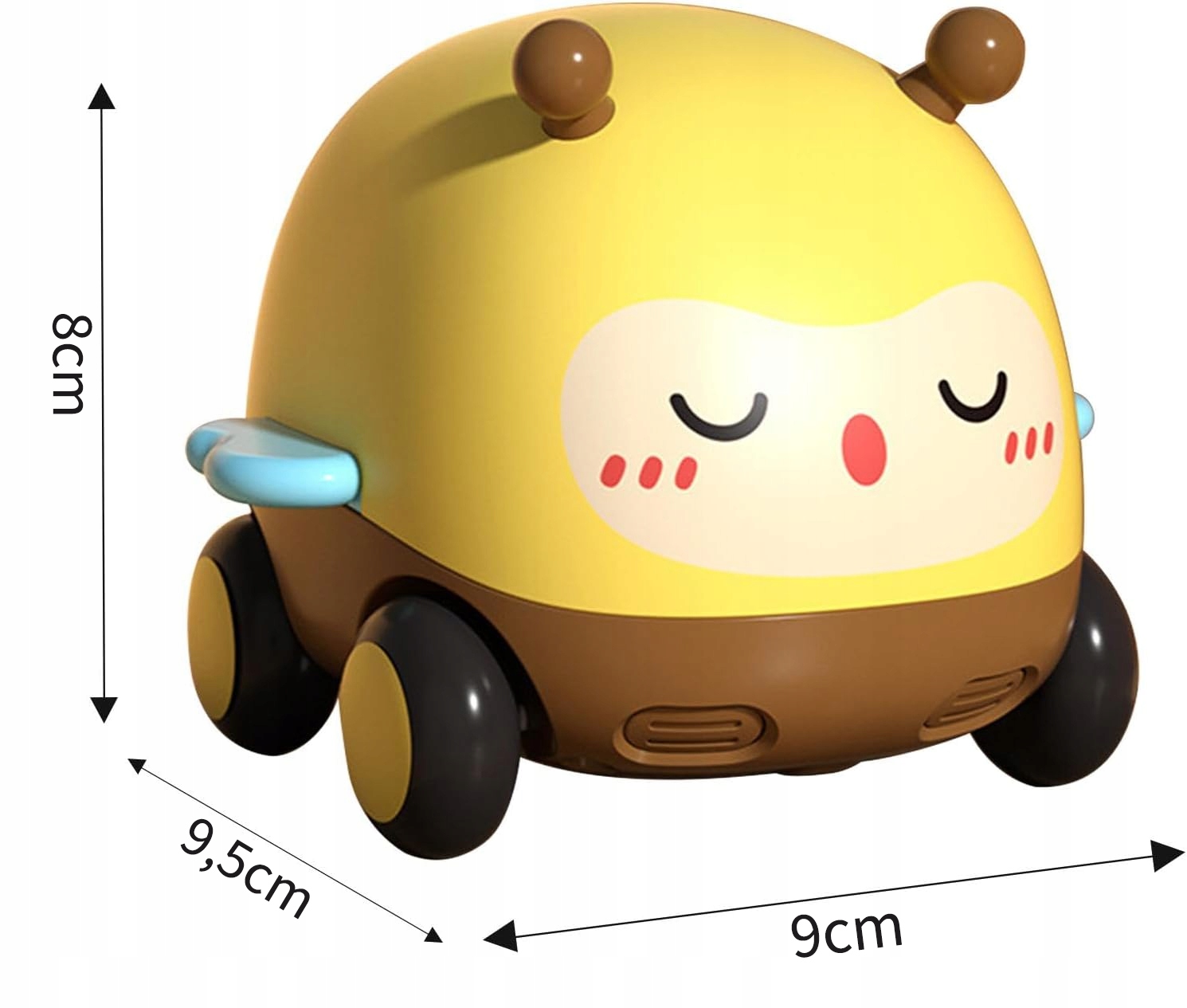 AUTKO ZWIERZĄTKO SAMOCHODZIK PSZCZOŁA AUTO Z NAPĘDEM DO NAUKI RACZKOWANIA