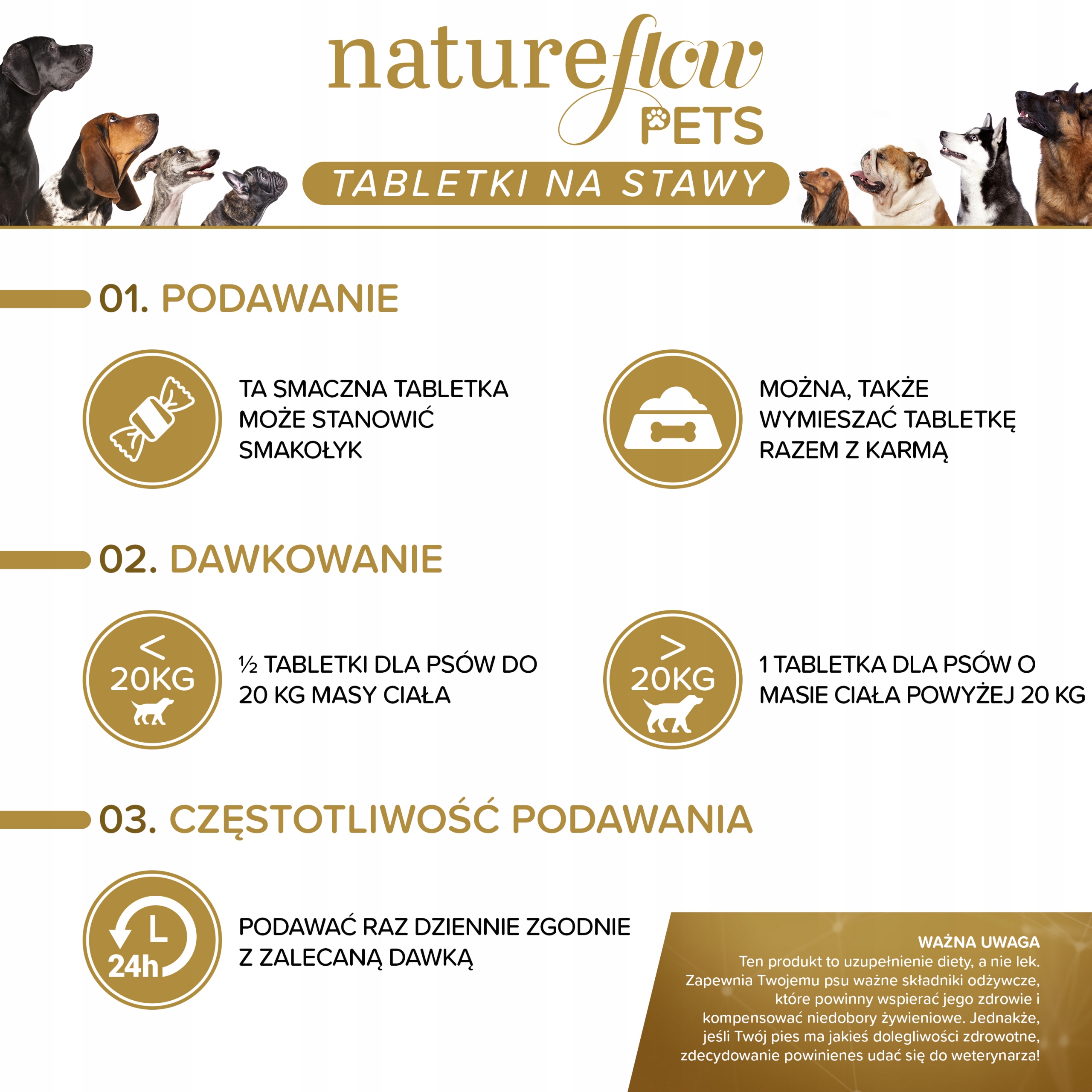 Suplement diety dla psów na stawy NatureFlow Pets