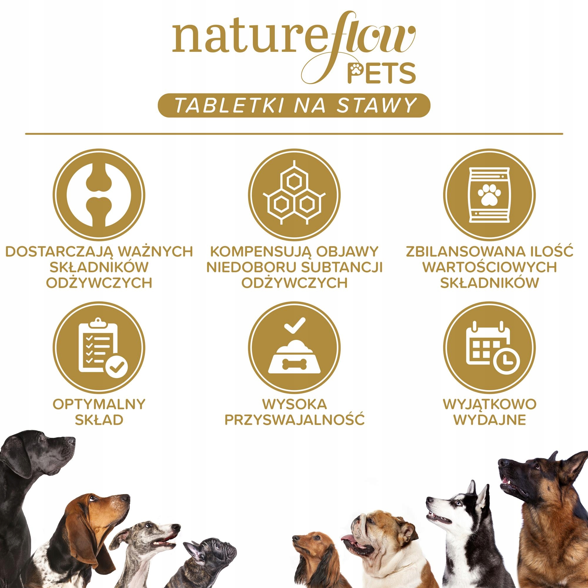Suplement diety dla psów na stawy NatureFlow Pets