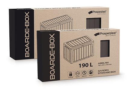 Gartenbox BOARDEBOX Aufbewahrungsbox Auflagenbox Kissentruhe