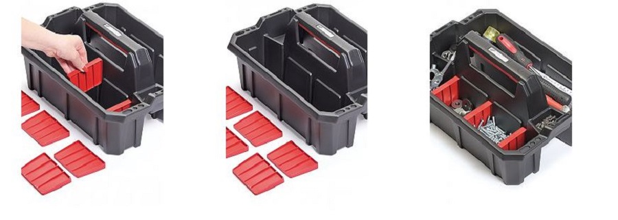 Werkzeugträger CARGO PLUS SET Werkzeugkasten mit Trennwänden