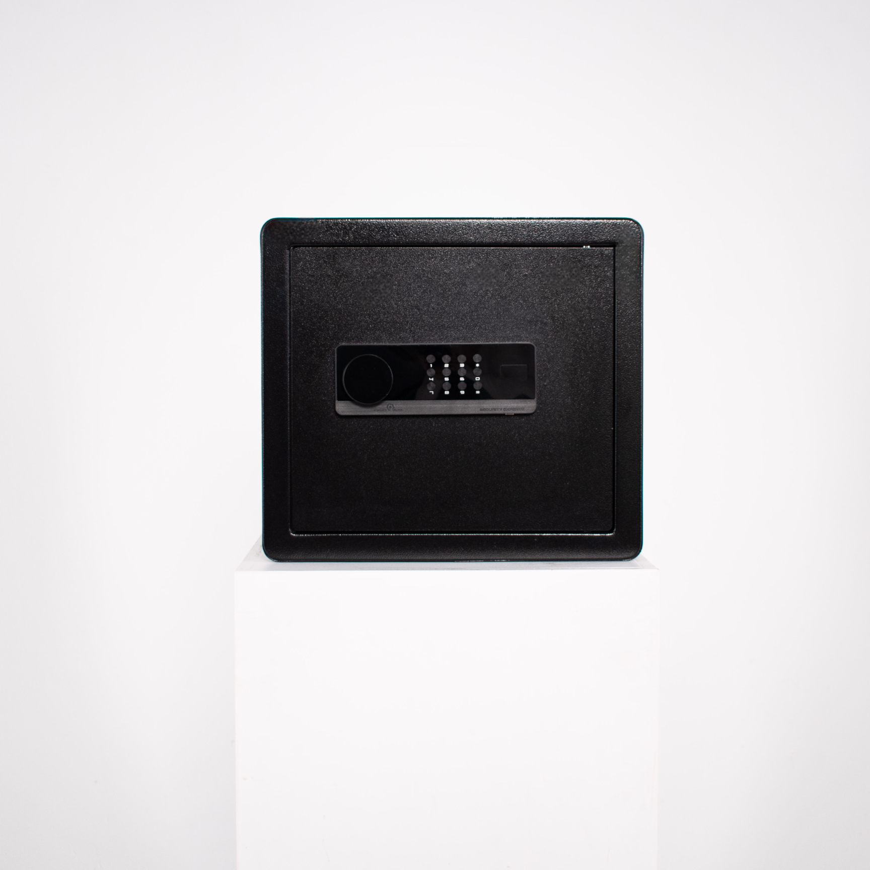 Pancerny Domowy Sejf z Zamkiem Elektronicznym i Kluczem 36x40x30 cm Czarny