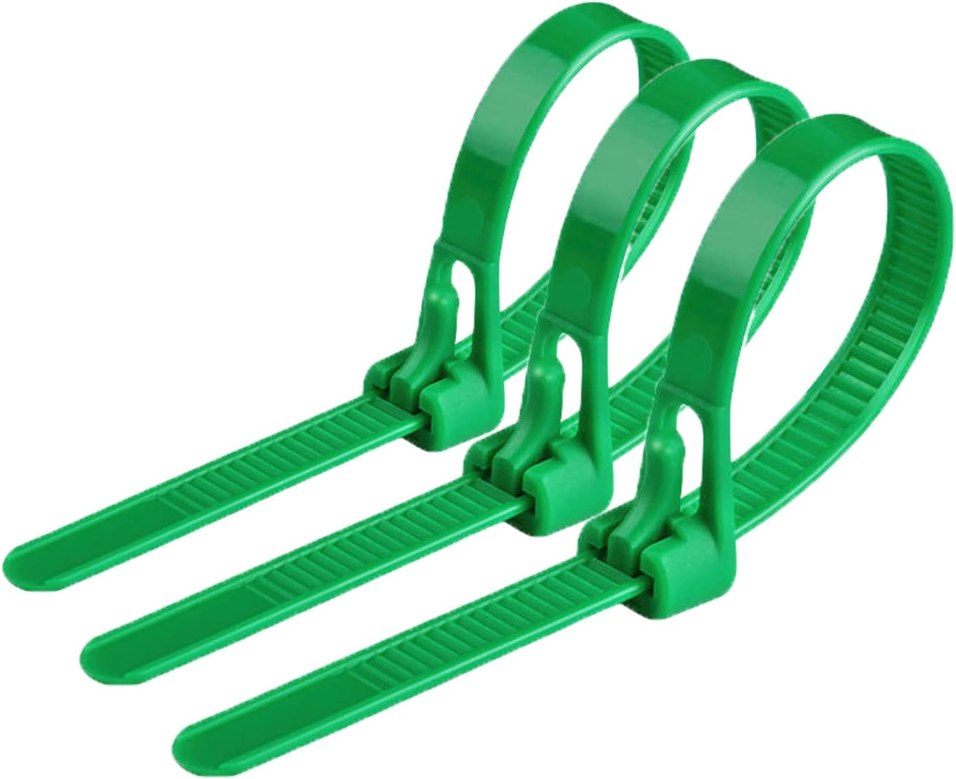 Zestaw Trytytek Wytrzymałe Zielone 100 szt 20 x 4.8 cm