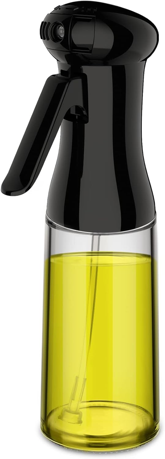 Rozpylacz do Oleju Czarny z Grubego Szkła Pojemność 200ml Do Frytownic