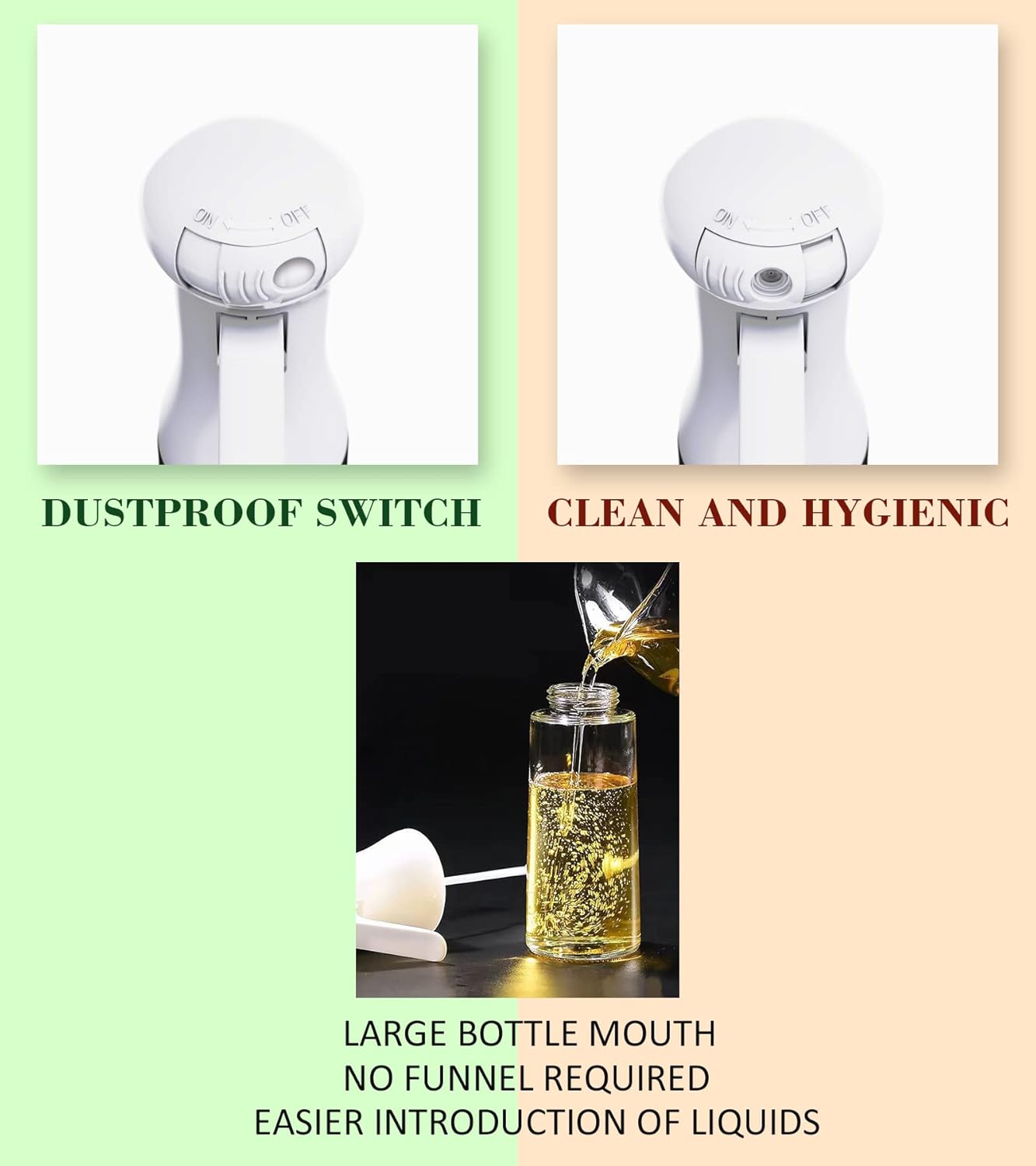 Rozpylacz do Oleju Czarny z Grubego Szkła Pojemność 200ml Do Frytownic