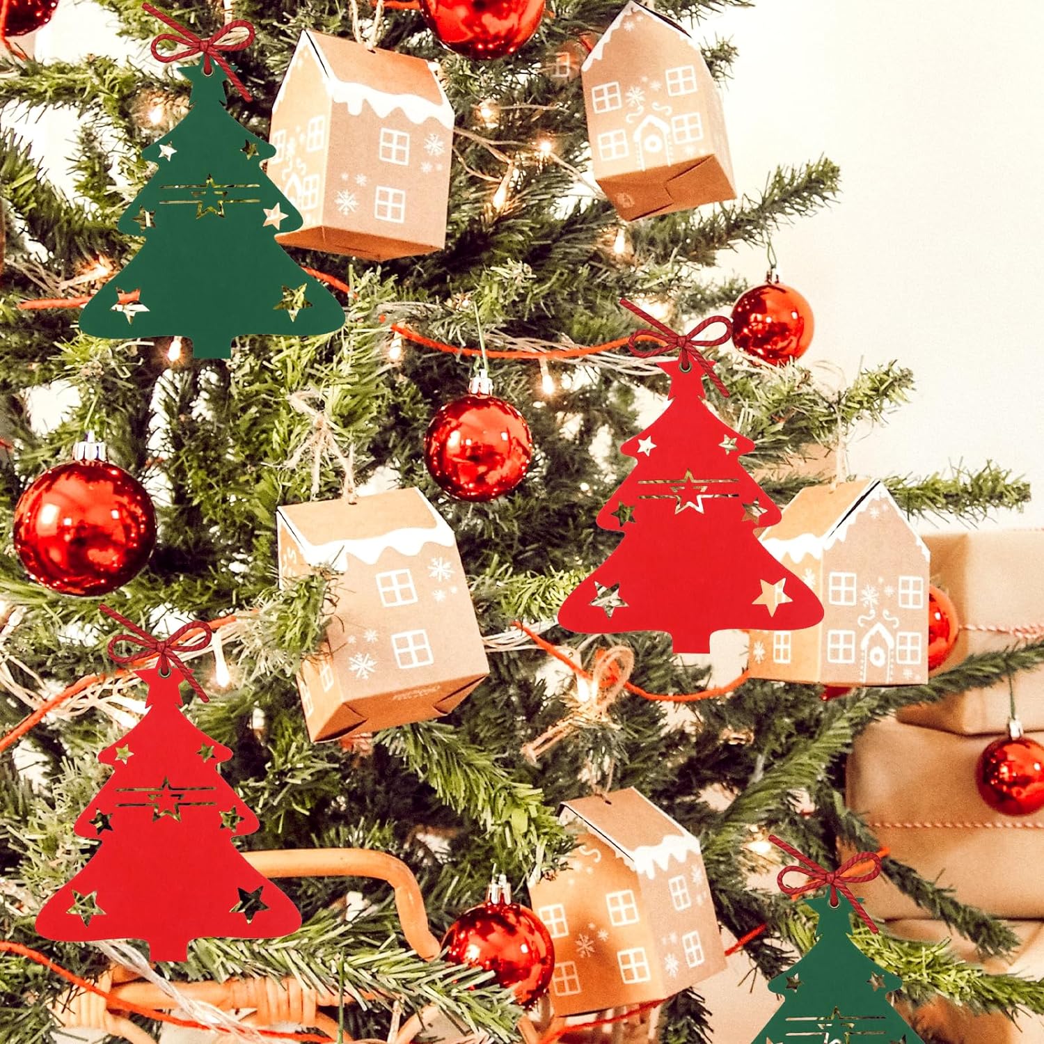 Porte-couverts De Noël - Bonhomme En Pain D'épice - Feutre - 8 Pièces