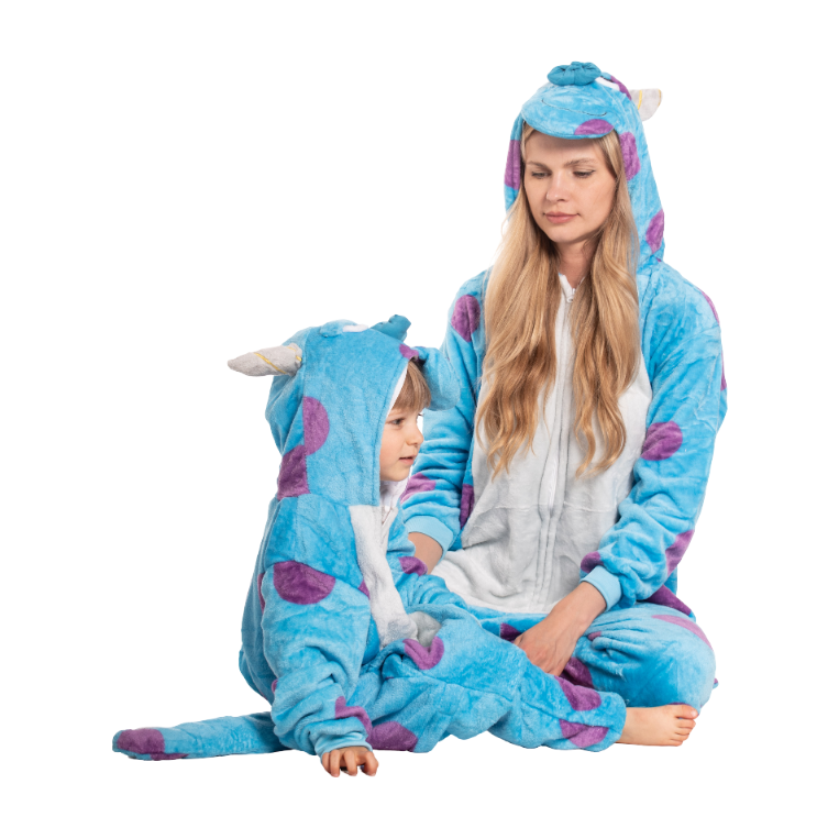 Piżama Damska Kombinezon Kigurumi Onesie Sulivan Niebieski 165-175 cm L