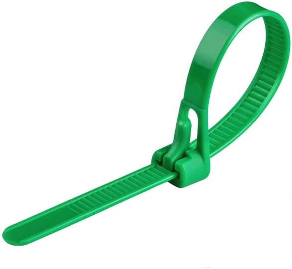 Zestaw Trytytek Wytrzymałe Zielone 100 szt 20 x 4.8 cm