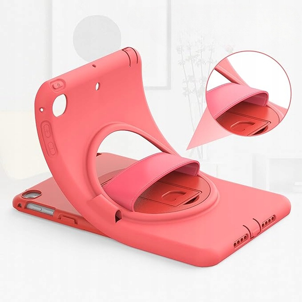 Etui do iPad Mini 5/Mini 4 7.9" z Podstawką i Miejscem na Rysik Różowy