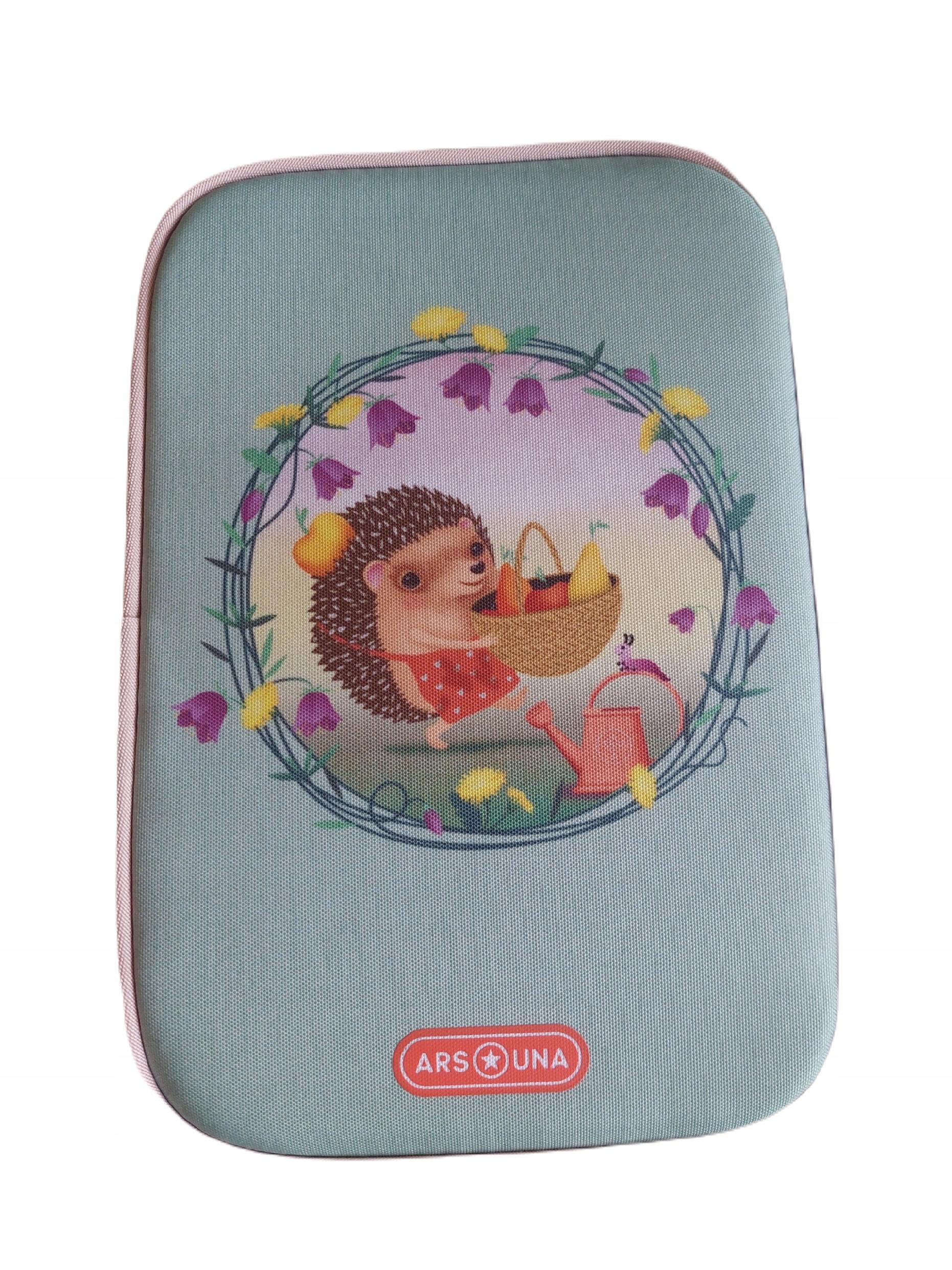 APPLE PIE Hedgehog Jeż jeżyk piórnik 4 ścianki duży pojemny wyjątkowy