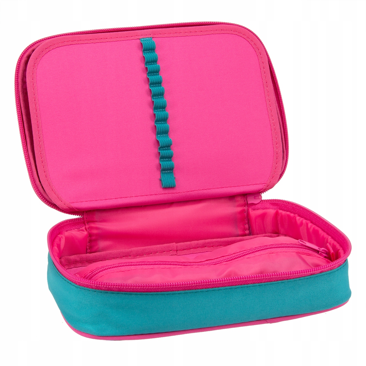 JUNGLE duży pojemny piórnik 4 ścianki 0629