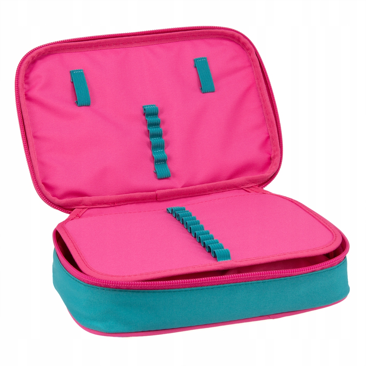 JUNGLE duży pojemny piórnik 4 ścianki 0629